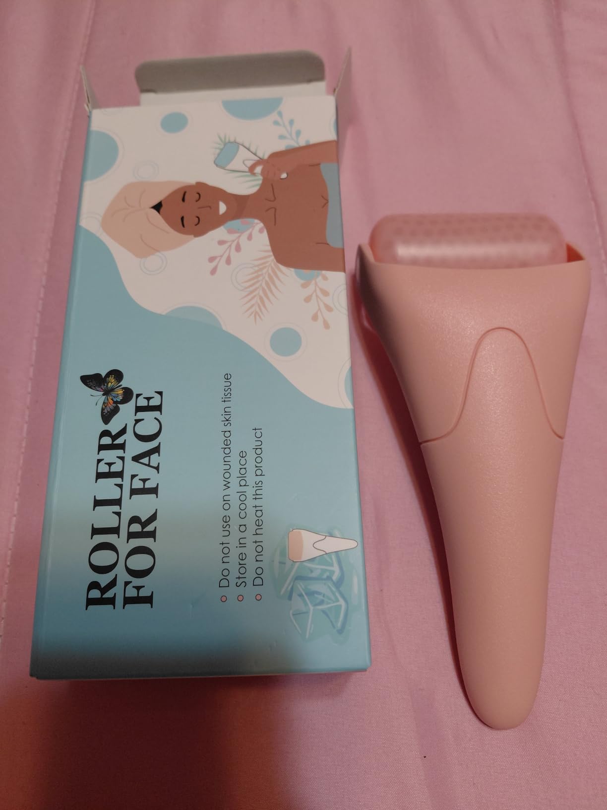 Fronnor Ice Roller for Face,Eyes,Facial Massager Tool,Soothing Skin Care Tool,Cooling Skincare Device for Puffiness,At-Home Spa Gift for Women customer photo 2