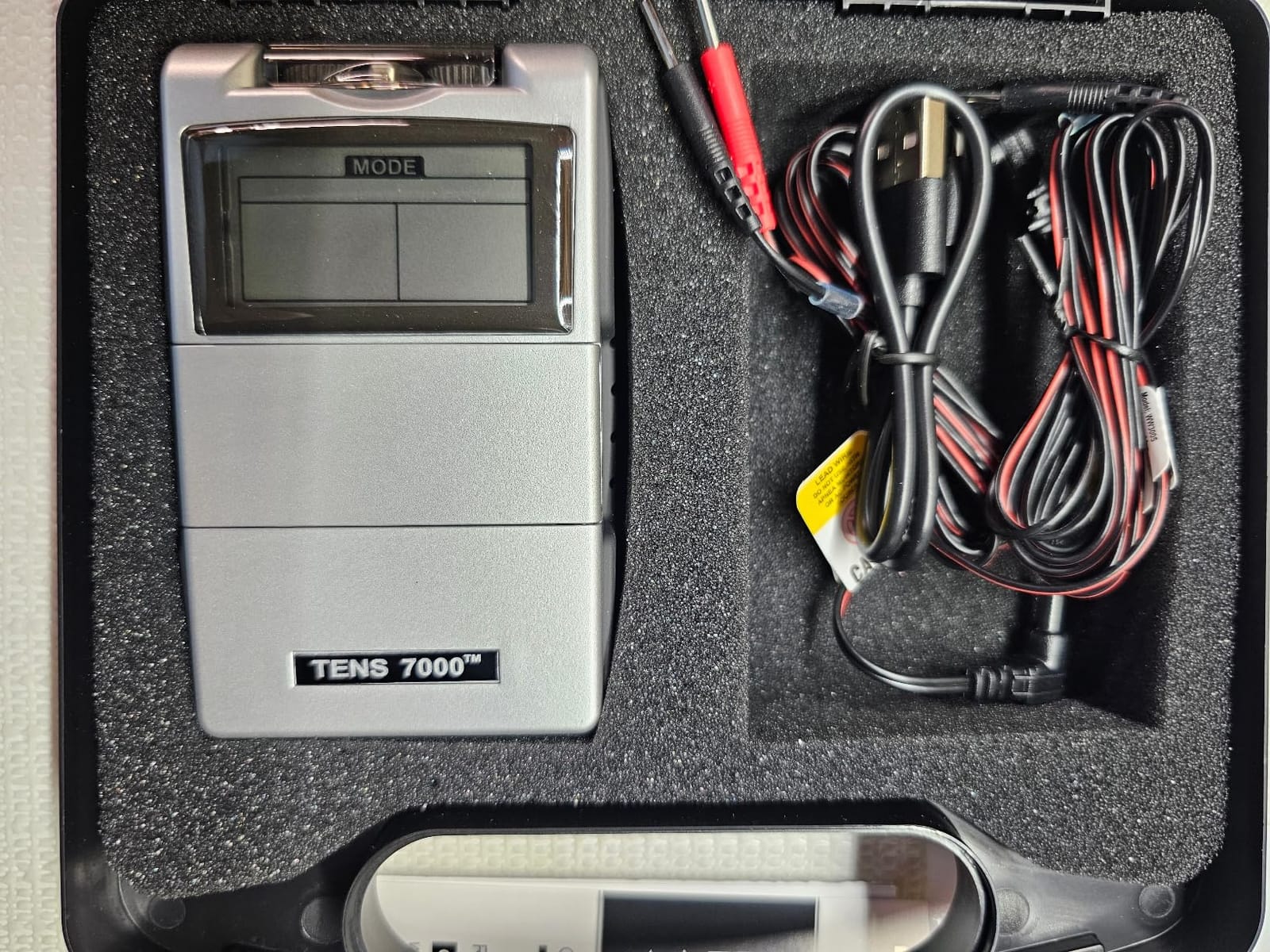 TENS 7000 Rechargeable Tens Unit Muscle Stimulator, EMS Muscle Stimulator, Back Pain Relief, 4 Electrodes/Unit Pads, Period Pain Simulator, Muscle Recovery & Growth, Stim Machine, Electrotherapy customer photo 1