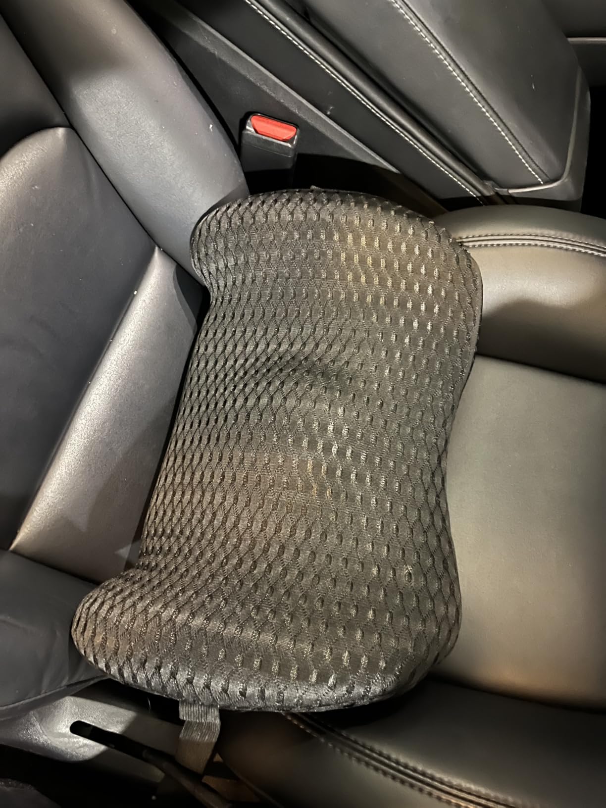BYMECOST Lumbar Support Pillow for Car, Memory Foam Car Back Cushion | Car Seat Back Pillow for Driving, Adjustable Strap, Ergonomic Lower Back Support Pillow, Office Chairs and Wheelchairs customer photo 1