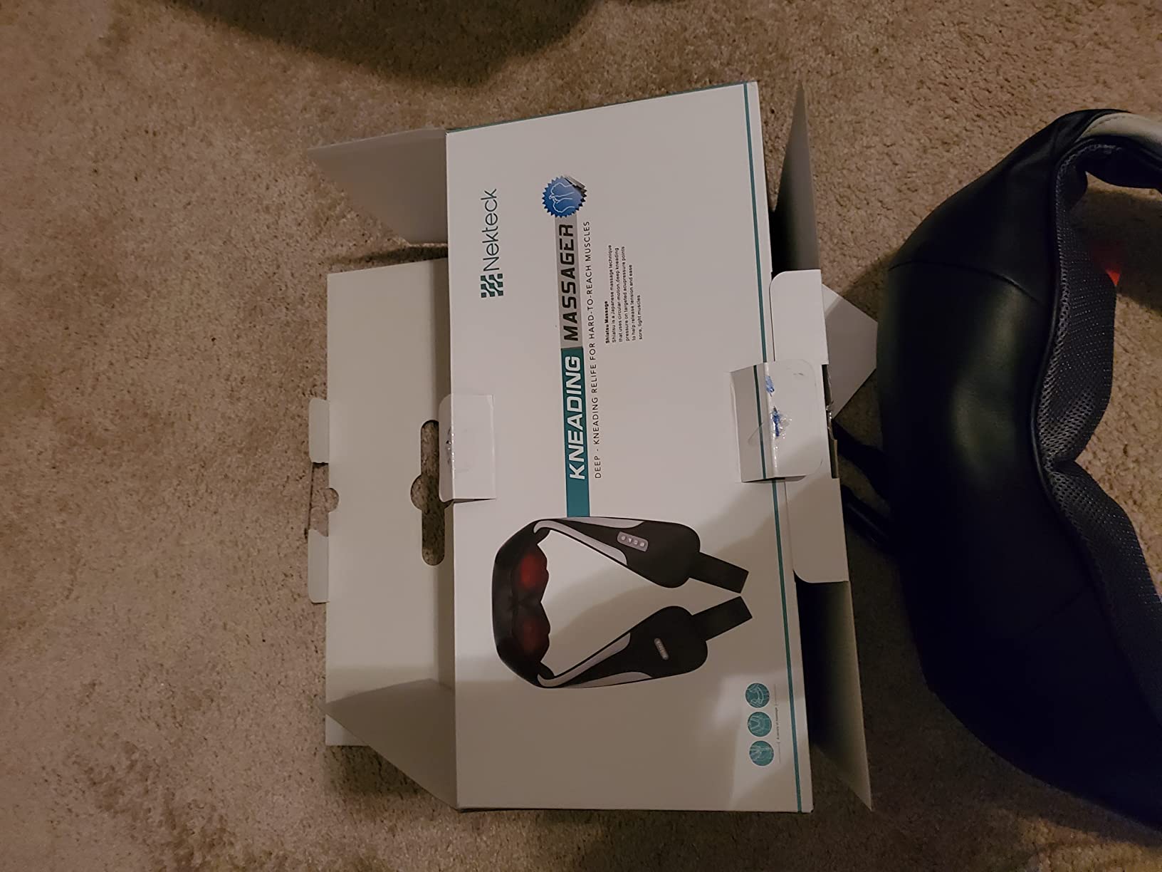 Nekteck Shiatsu Neck Massager with Heat, 2026 Upgraded Cordless Massage customer photo 2