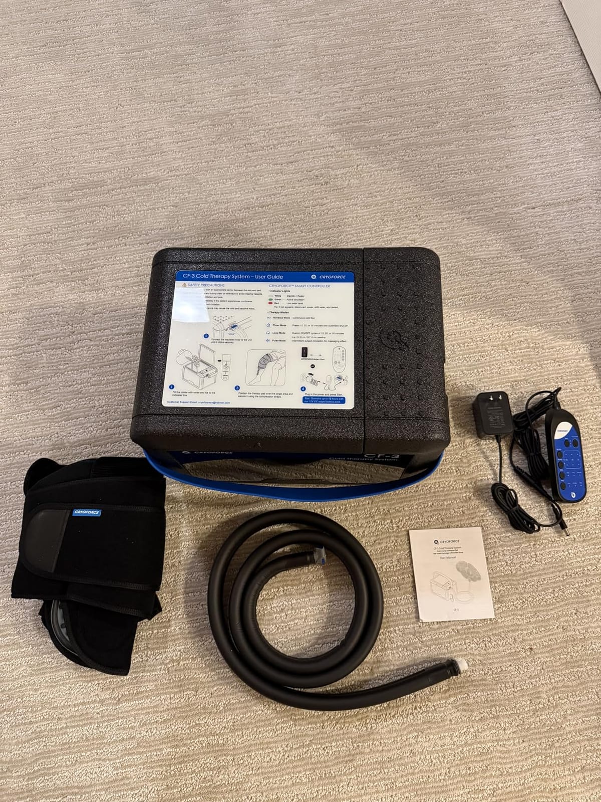 CF-3 Pro Cold Therapy Machine, Ice Machine for Knee & Shoulder | 11QT Large-Capacity Ice Therapy System, Programmable Cold Recovery Unit for ACL, TKR & Sports Training customer photo 1