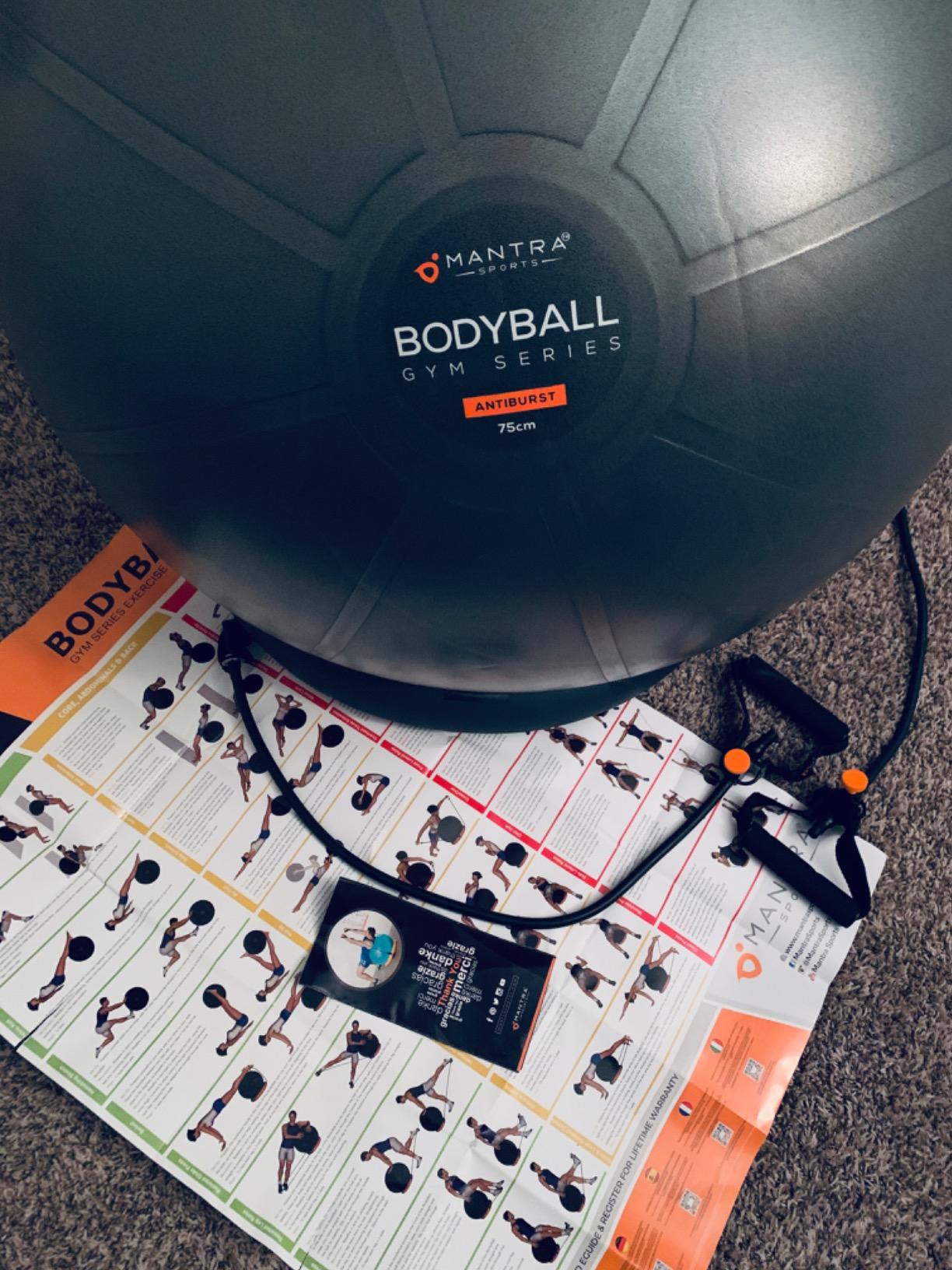 Yoga Ball Chair for Office Desk with Base - Ergonomic Balance & Stability Exercise Ball Seat for Adults - Active Sitting for Posture, Core & Back Pain Relief, Home Gym, Therapy, Pump customer photo 1