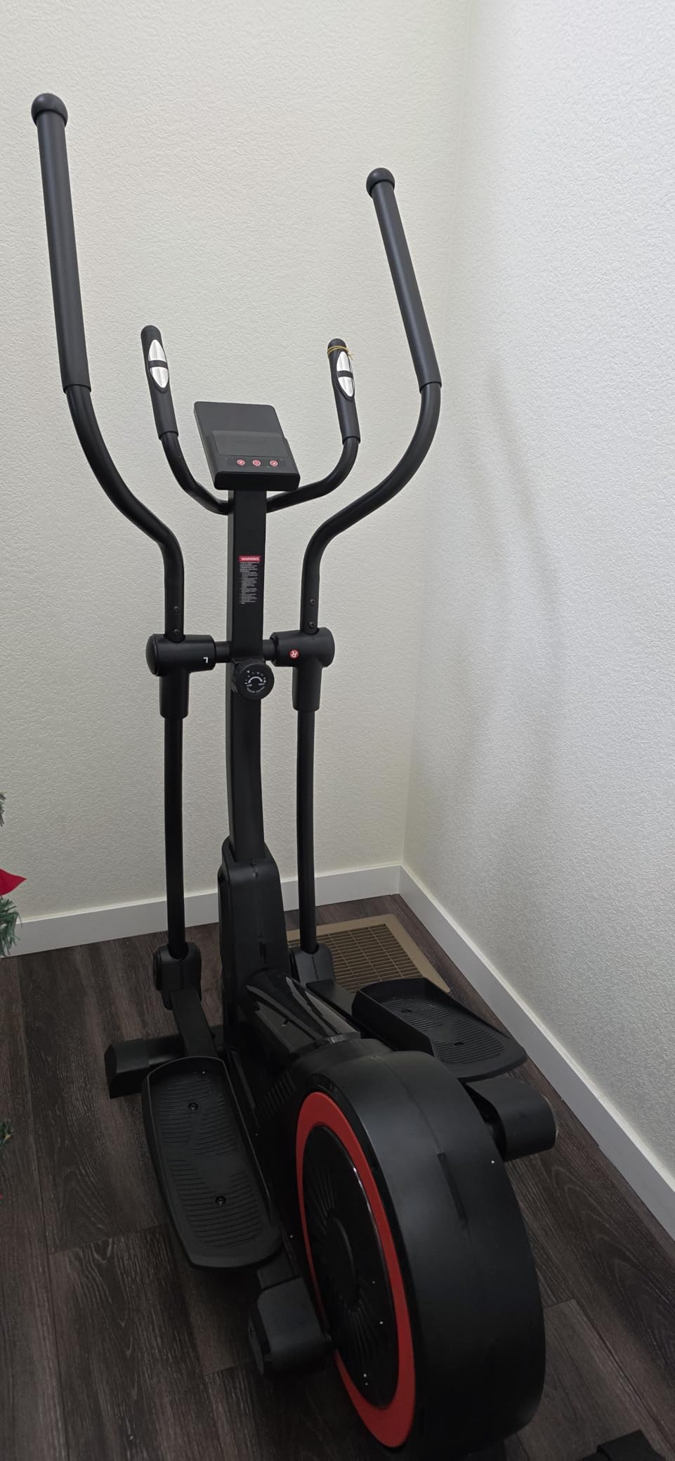 UMAY Elliptical Exercise Machine with 16 Levels Resistance, Hyper-Silent Magnetic Elliptical Machine for Home with 16
