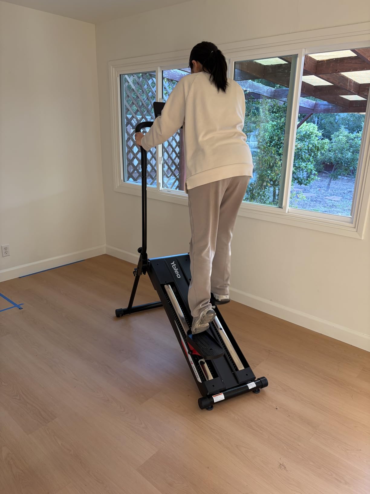 YOLEO Magnetic Stair Stepper for Home, 16-Level Resistance up to 130LB, Folding Stair Climber with 28'' Stride, Quiet Cardio Stair Machine with HR Sensor & 660LB Capacity customer photo 2