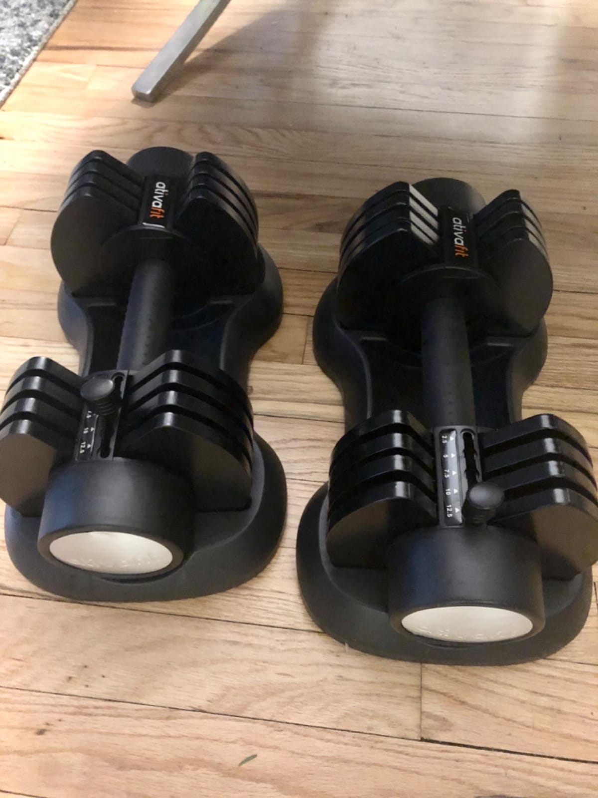 ATIVAFIT Adjustable Dumbbell Set of 2, 5-88LB Quick Dial Free Weights with Double Safety Lock, Anti-Slip Steel Handle & Storage Box, Space Saving Home Gym Equipment for Full Body Strength Training customer photo 1