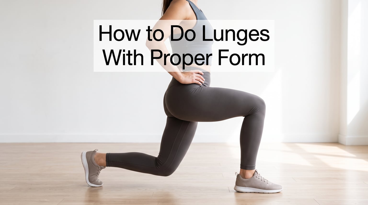 How to Do Lunges With Proper Form
