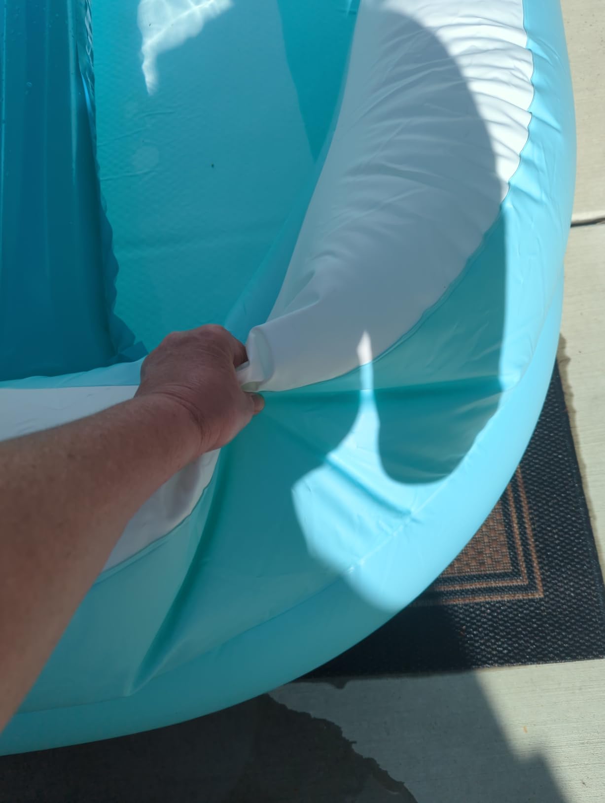 INTEX Rectangular Family Lounge Inflatable Swimming Pool for Kids & Adults | 58484EP - Outdoor Backyard Swim Center for Family Fun, 120in x 72in x 22in customer photo 1