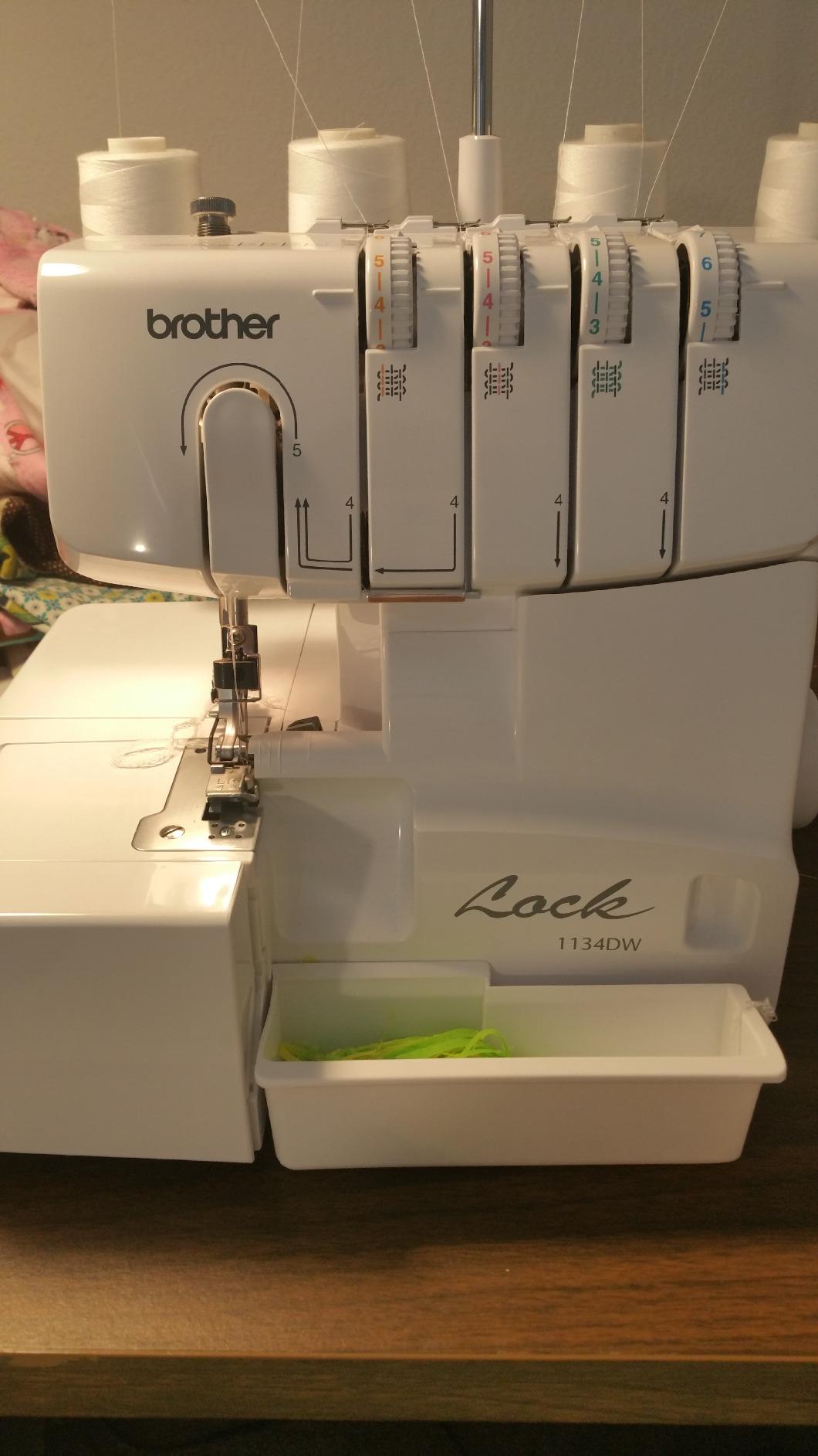 Brother 1034D Serger Overlock Sewing Machine | 300 Stitches Per Minute, Removeable Trim Trap, 3 Included Accessory Feet customer photo 1