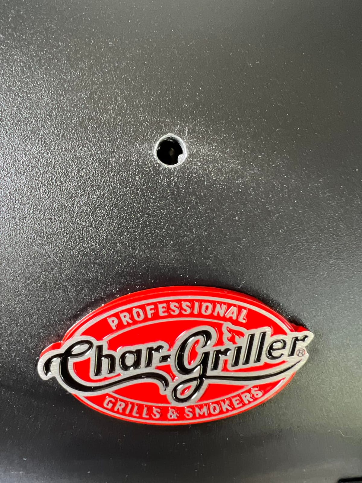 Char-Griller® Patio Pro Charcoal Grill and Smoker with Cast Iron Grates, Premium Wood Shelf and Damper Control, 250 Cooking Square Inches in Black, Model E1515 customer photo 1