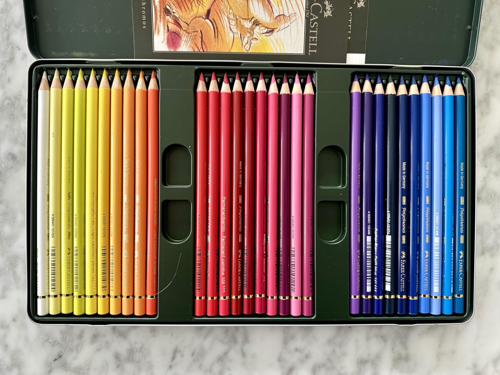 Polychromous Colored Pencil Set In Metal Tin 60pc customer photo 1