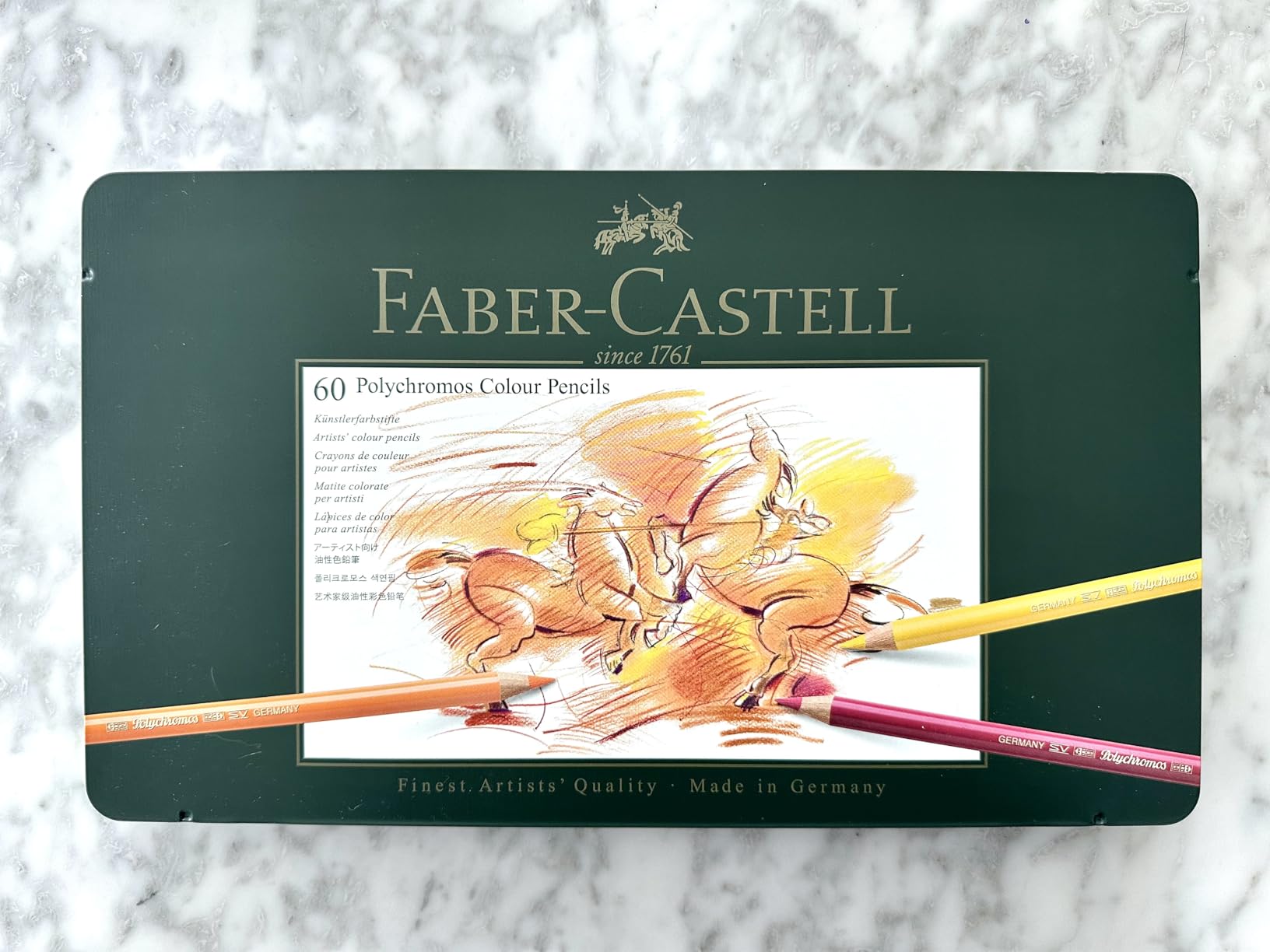 Polychromous Colored Pencil Set In Metal Tin 60pc customer photo 2