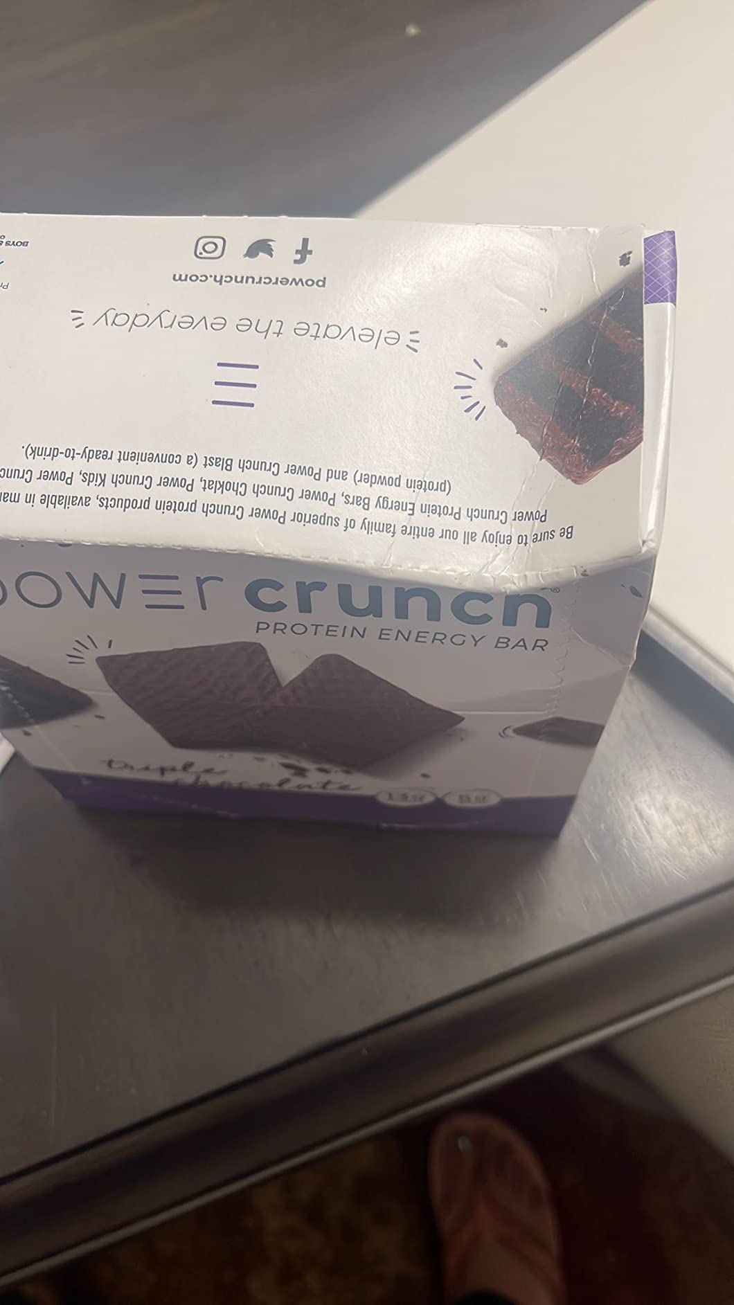 Power Crunch Triple Chocolate Protein Bars, 12 Ct, 1.4 oz Each customer photo 2
