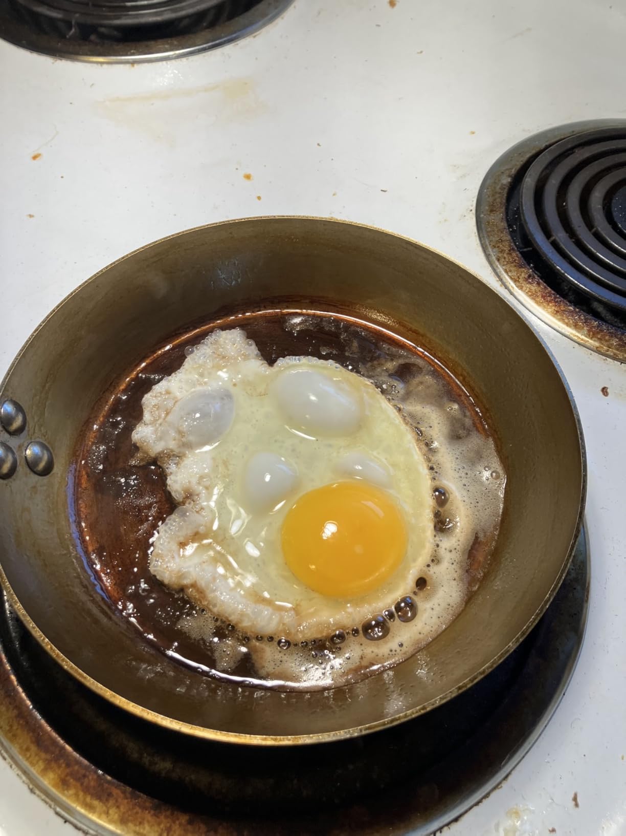 Mauviel M'Steel Black Carbon Natural Nonstick Frying Pan With Iron Handle, 7.9-in, Suitable For All Cooking Surfaces, Made in France customer photo 1
