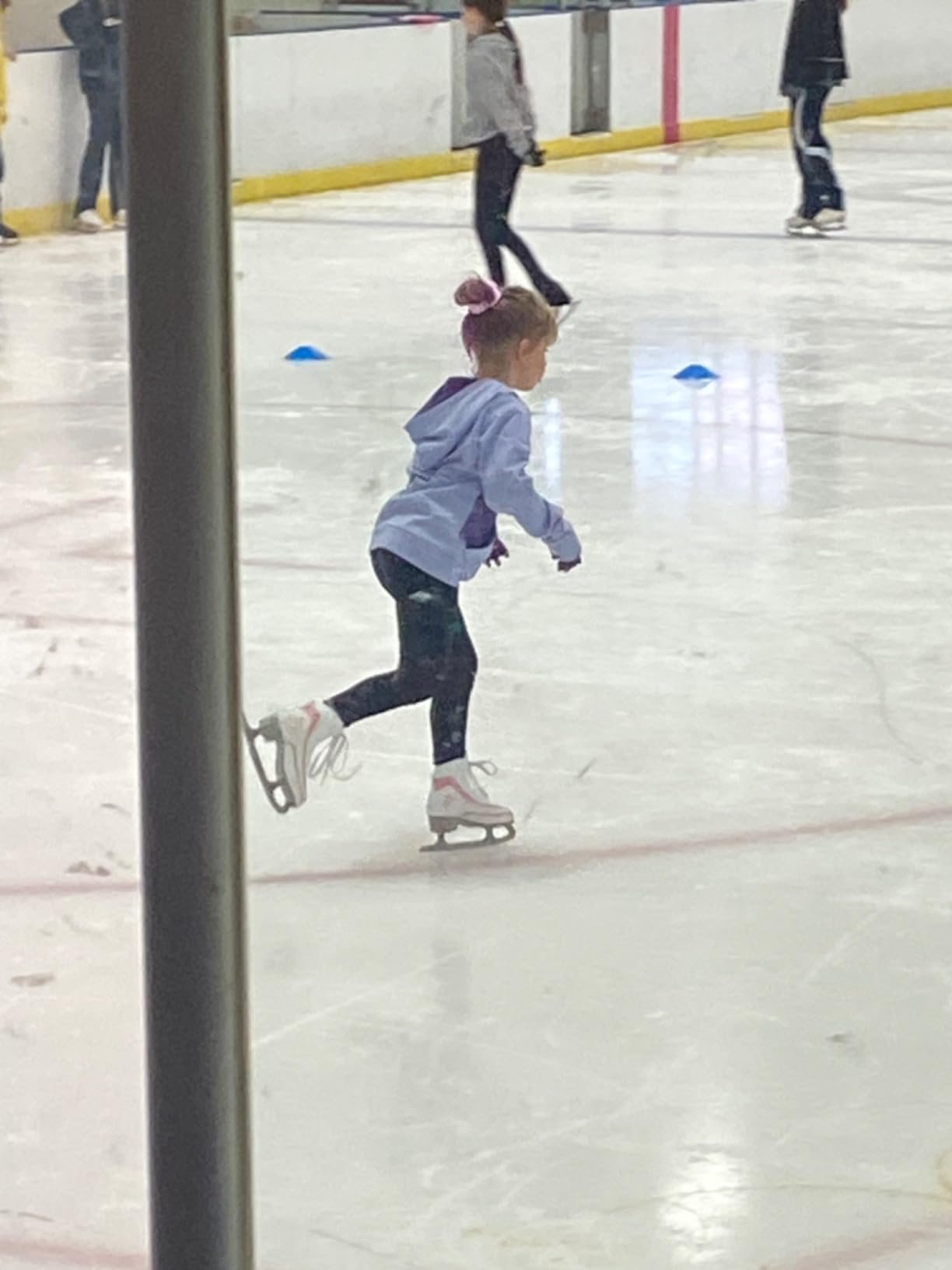American Athletic Soft Boot Ice Skates for Girls - Kids Figure Skates with Pink Trim, Ankle Support, Padded Liner, Stainless Steel Blades - Suitable for Indoor & Outdoor Ice Skating customer photo 1