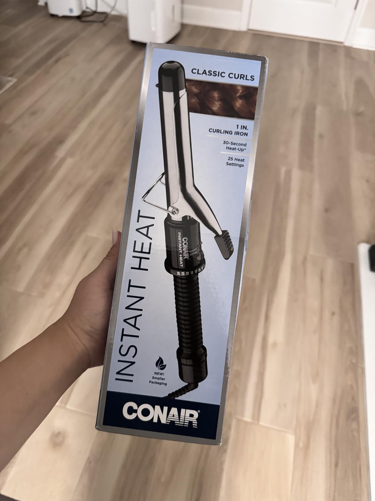 Conair Curling Iron, Short to Medium Hair, 3/4-in. Barrel, Black/Silver customer photo 1