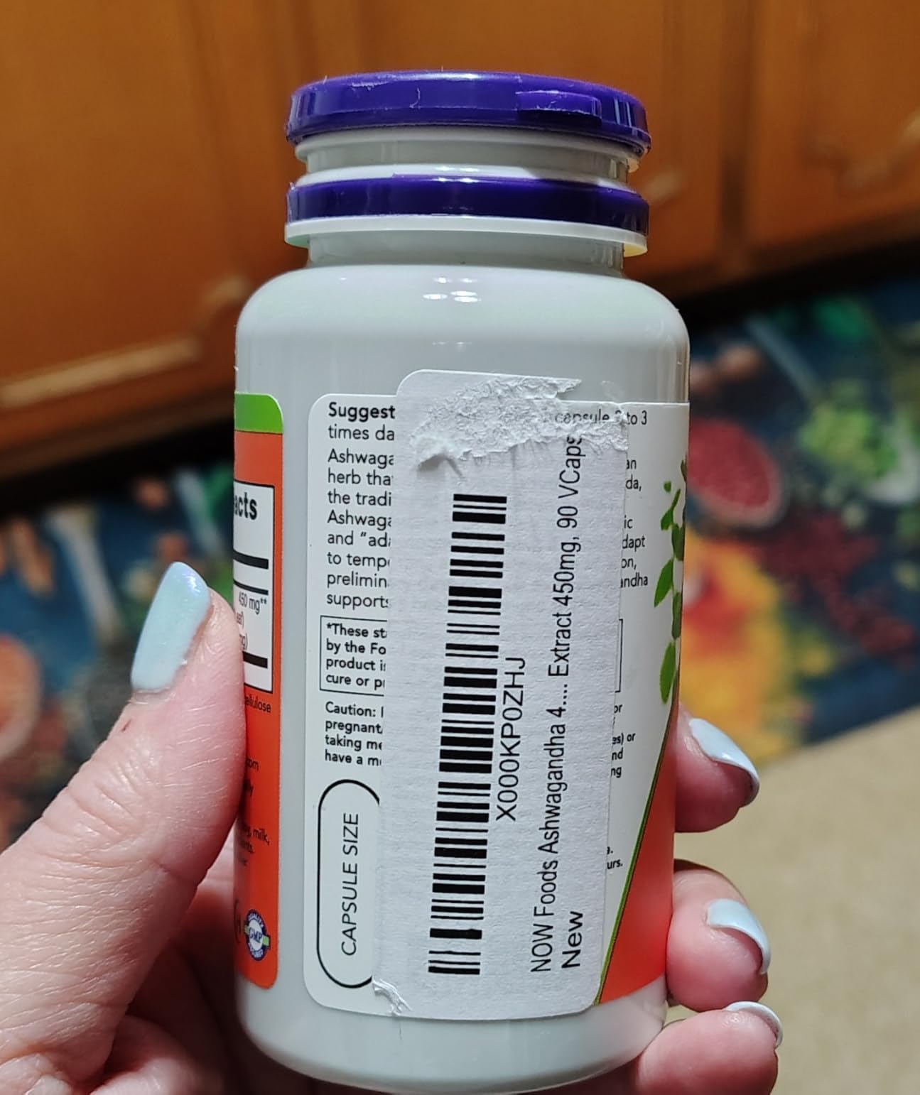 NOW Supplements, Ashwagandha (Withania somnifera) 450 mg (Standardized Extract), 90 Veg Capsules customer photo 1