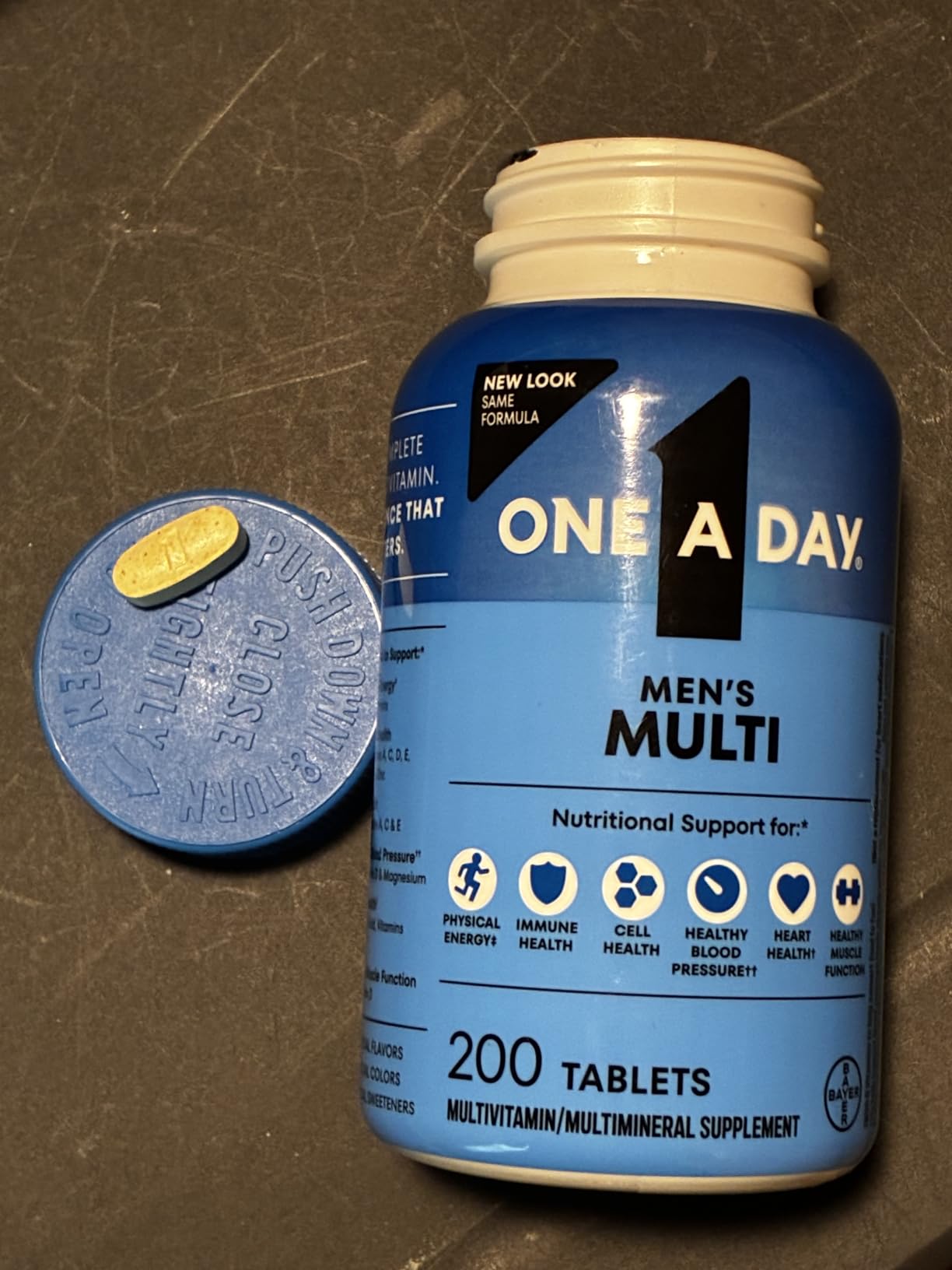 One A Day Multivitamin for Men - Daily Mens Multivitamins with Vitamin D, Zinc, Folic Acid, and B Vitamins, Physical Energy Support, 200 Count customer photo 1