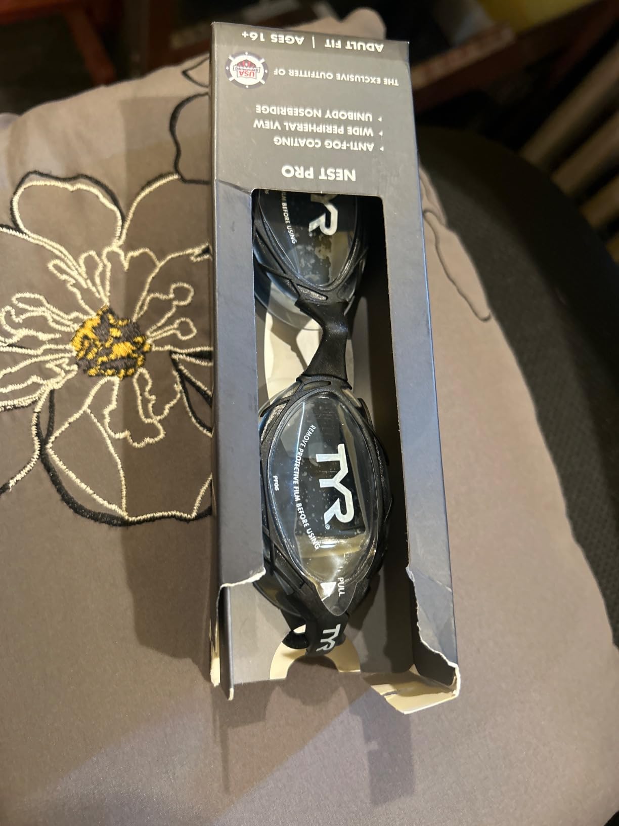 TYR Adult Nest Pro Goggles - Grid-Frame Unibody Triathlon Swim Eyewear customer photo 1