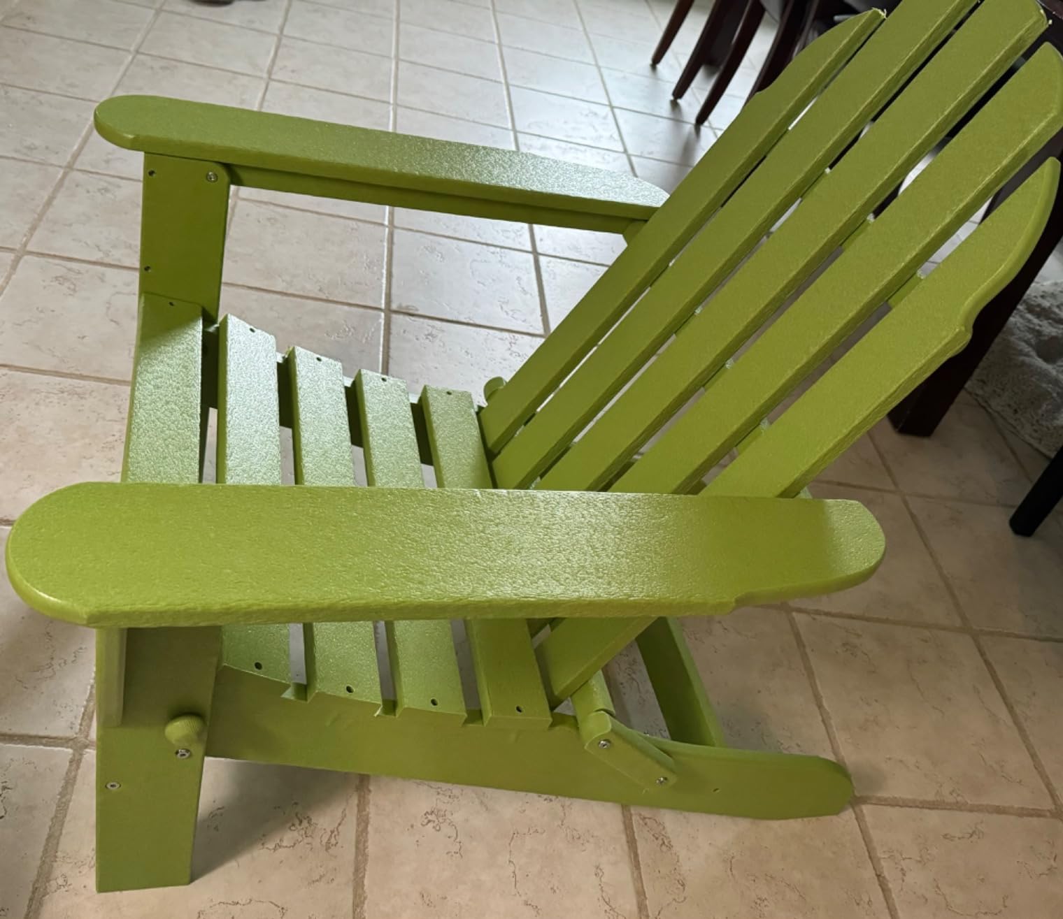 POLYWOOD AD5030WH Classic Folding Adirondack Chair, White 35.7 x 29 x 35.7 inches customer photo 2
