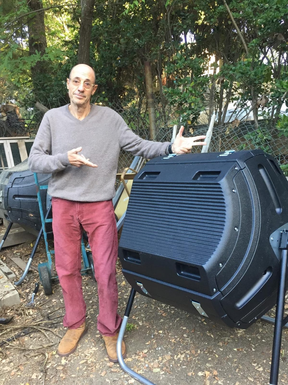 Lifetime 60058 Compost Tumbler, Black, 80-Gallon customer photo 2