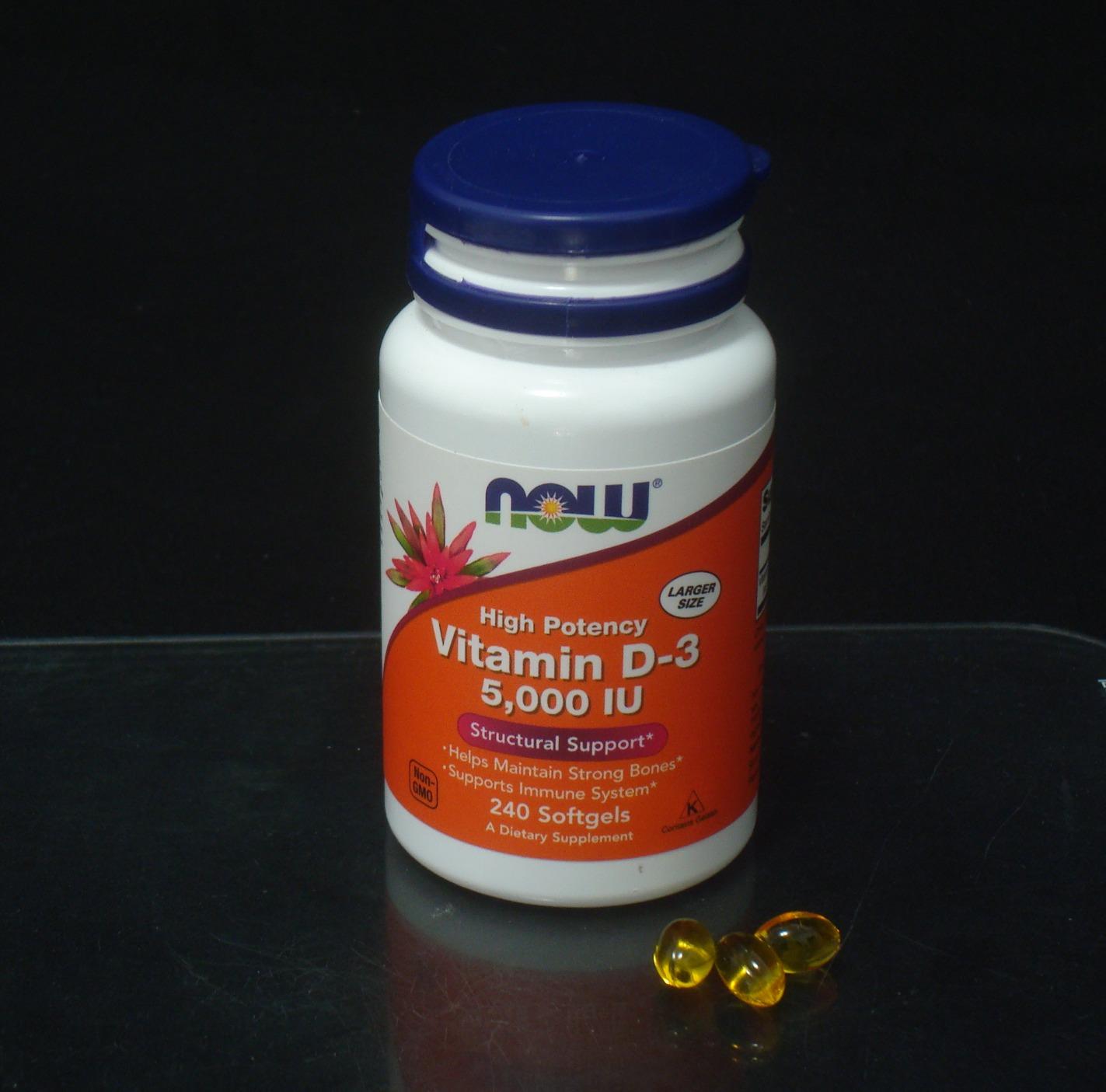 NOW Foods Supplements, Vitamin D-3 5,000 IU, High Potency, Structural Support*, 240 Softgels customer photo 2