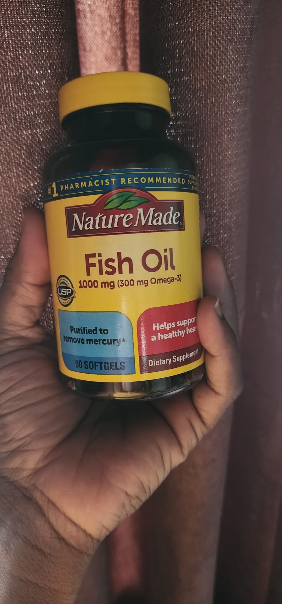 Nature Made Fish Oil Omega 3 Supplements, 1000mg Softgels, 250 Softgels customer photo 1
