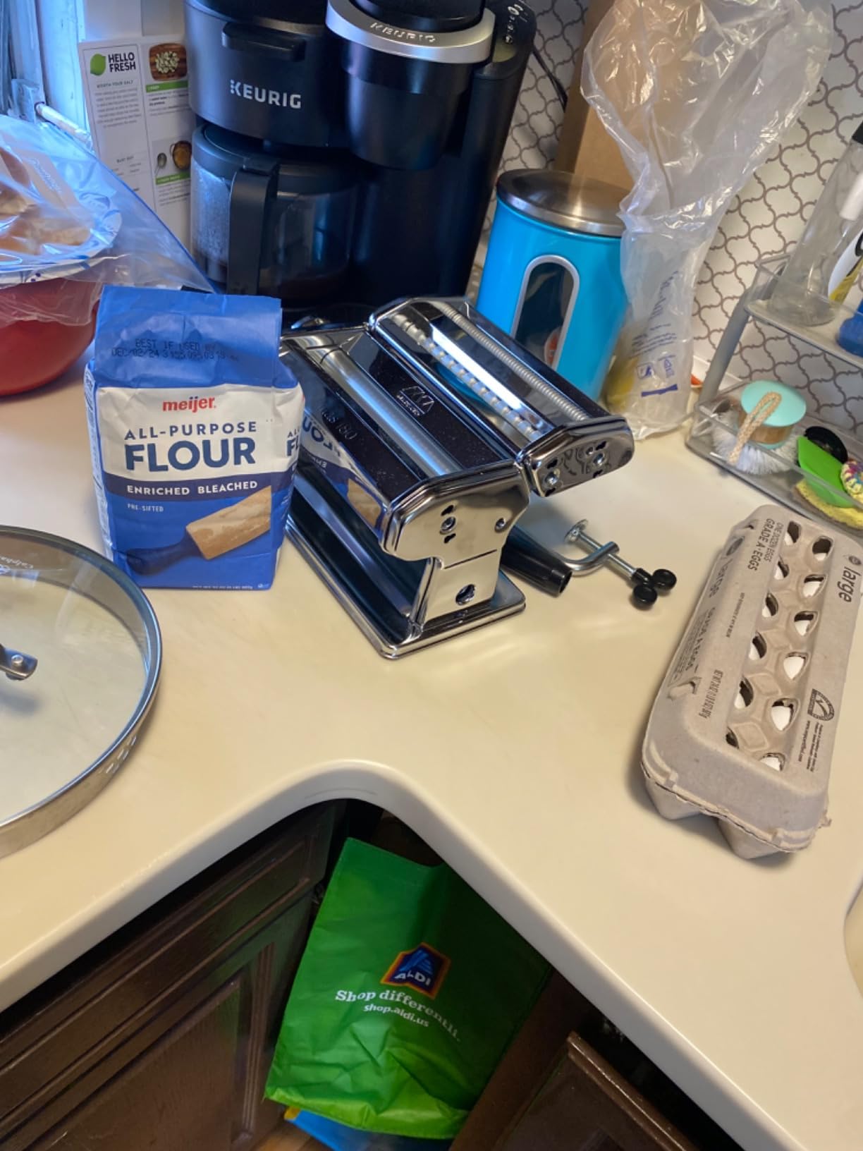 MARCATO Made in Italy Atlas 180 Classic Manual Pasta Machine, Chrome Steel. Makes Lasagne, Fettuccine & Tagliolini. customer photo 1