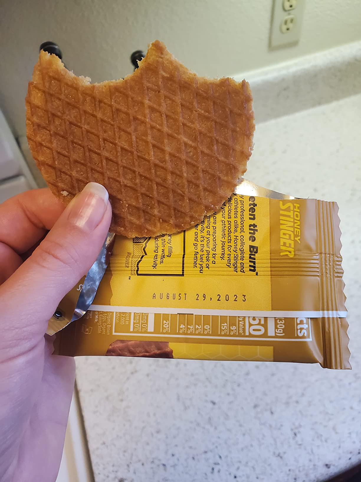 Honey Stinger Organic Honey Waffle, Energy Stroopwafel for Exercise, Endurance and Performance, Sports Nutrition for Home & Gym, Pre and Post Workout, 16.96 Ounces (Pack of 16) customer photo 1