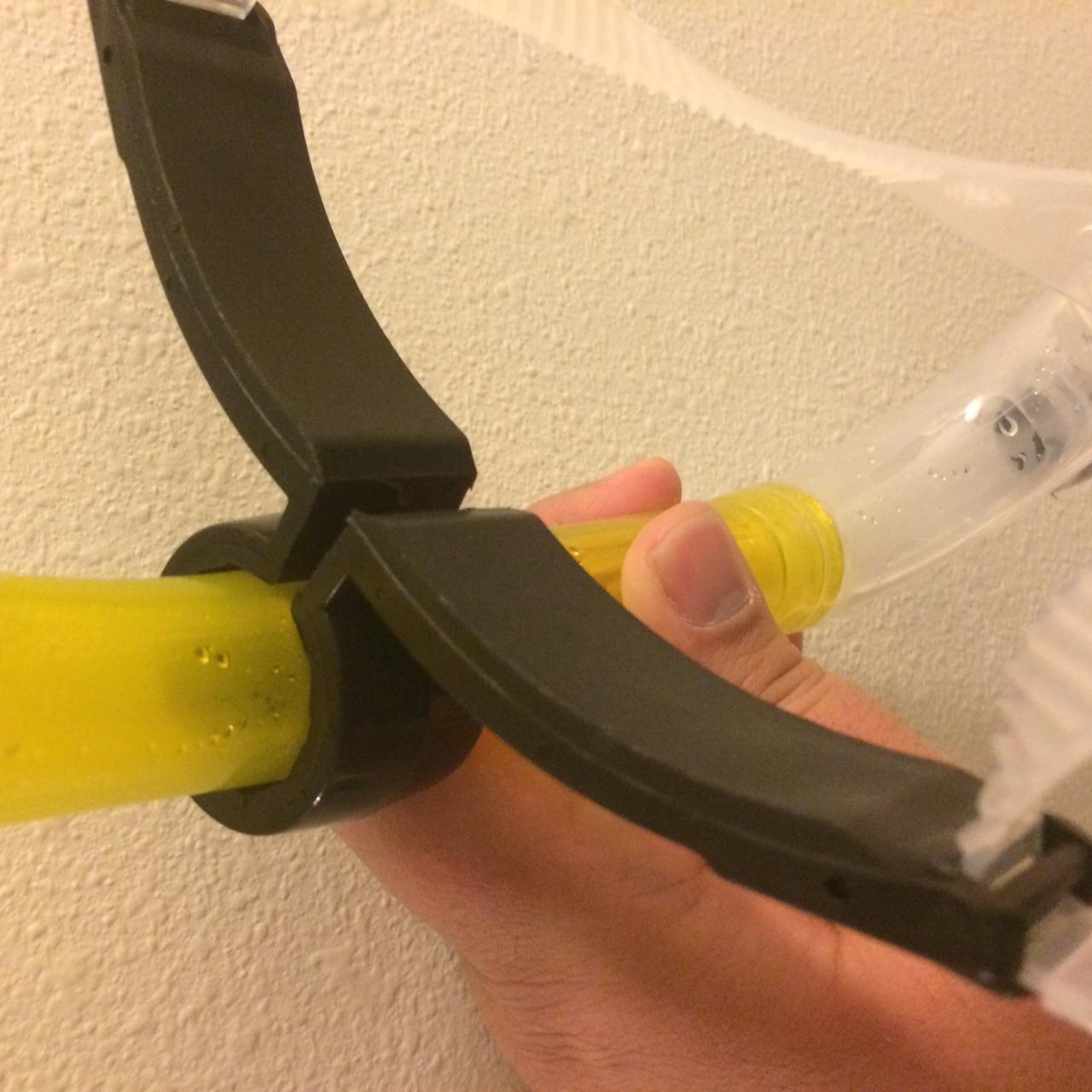 FINIS Original Swimmer’s Snorkel - Center-Mount Design - for Swim Training - Adjustable Fit - Purge Valve - Yellow - Adult | Improve Swim Technique and Body Position Without Turning to Breathe, with a Purge Valve That Helps Clear Water customer photo 1