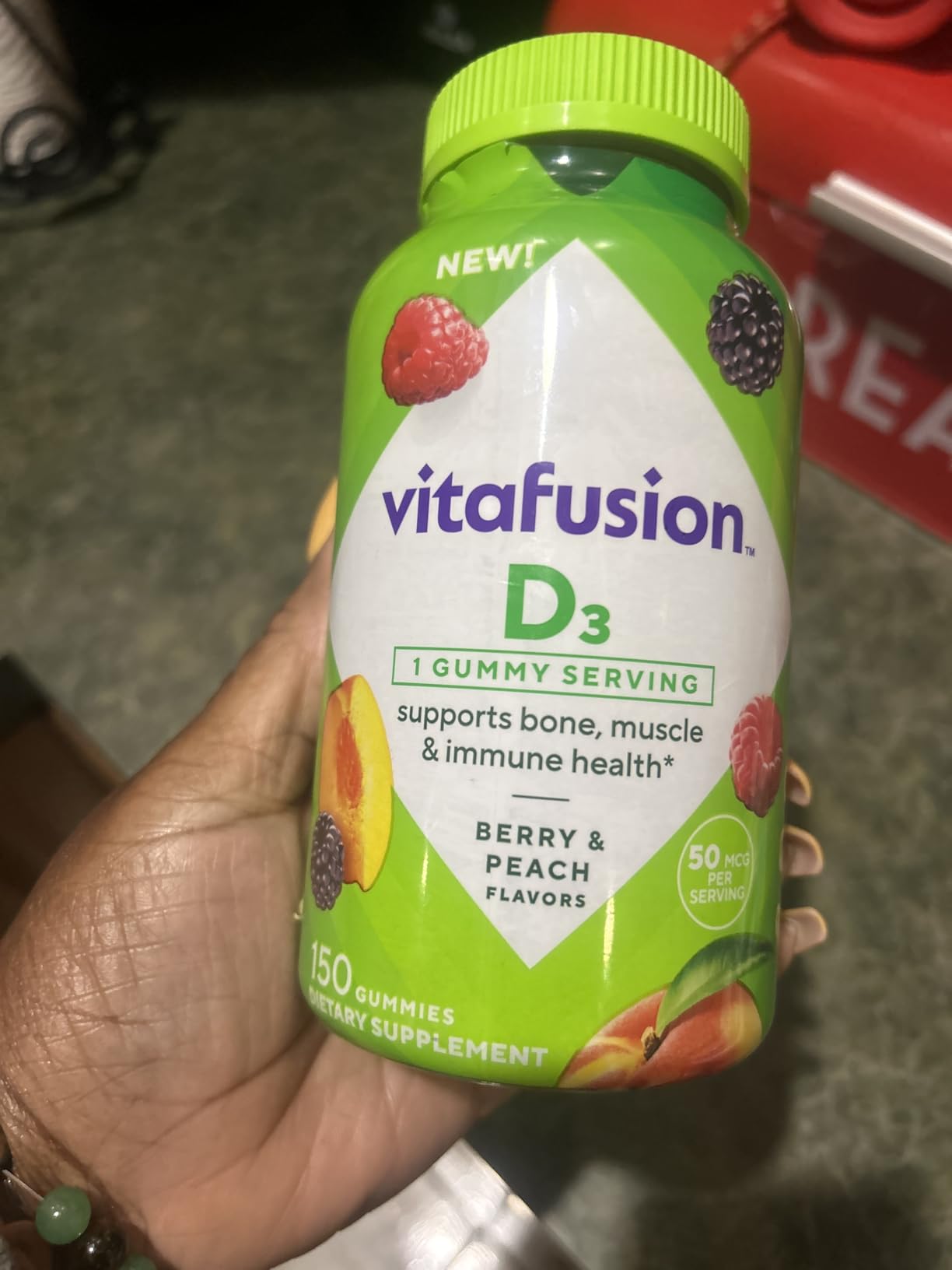 Vitafusion Vitamin D3 Gummies | 2000 IU (50 mcg) Per 2 Gummies customer photo 1