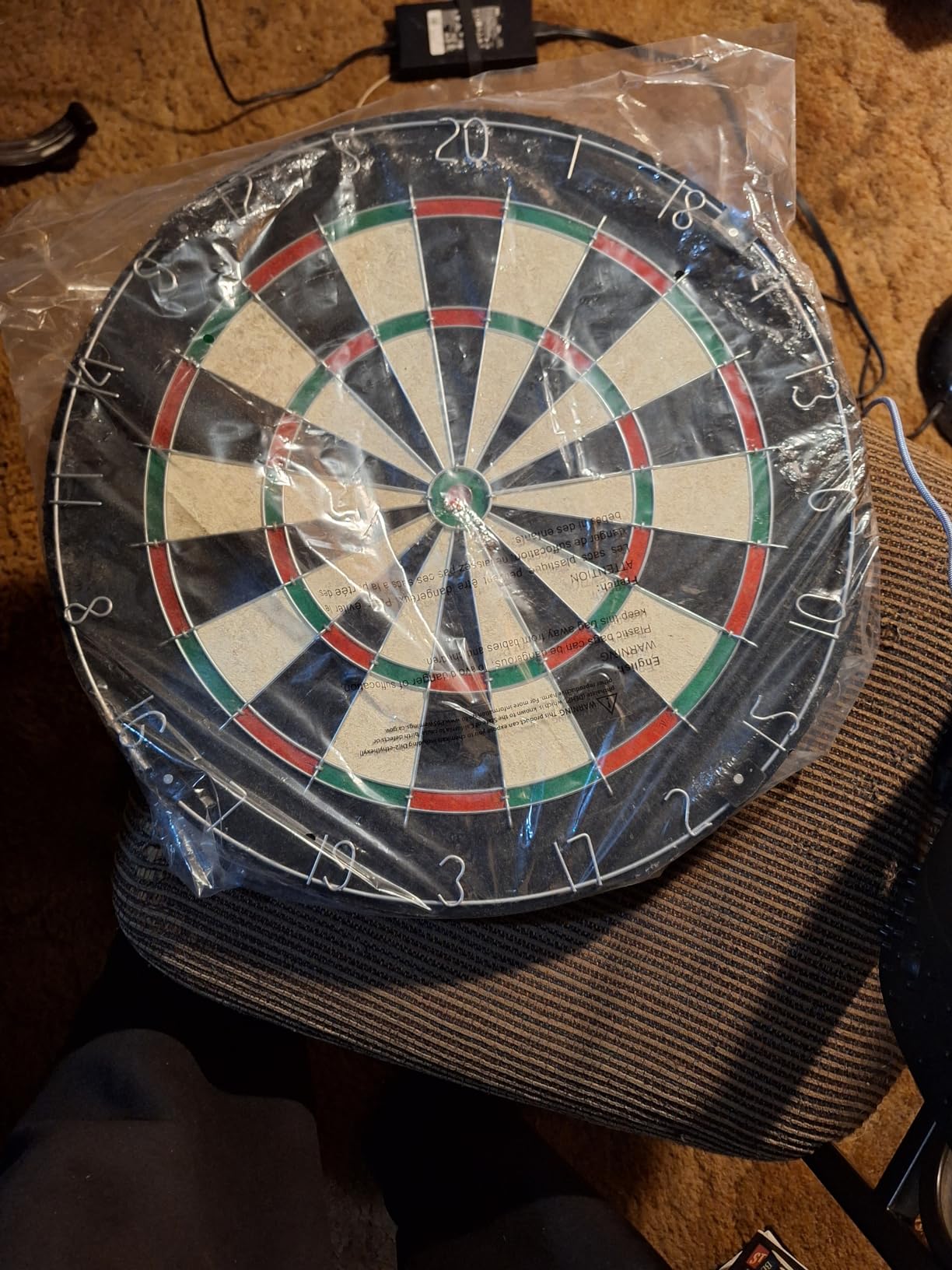 Hey Play Bristle and Metal Dart Board, 18” customer photo 2