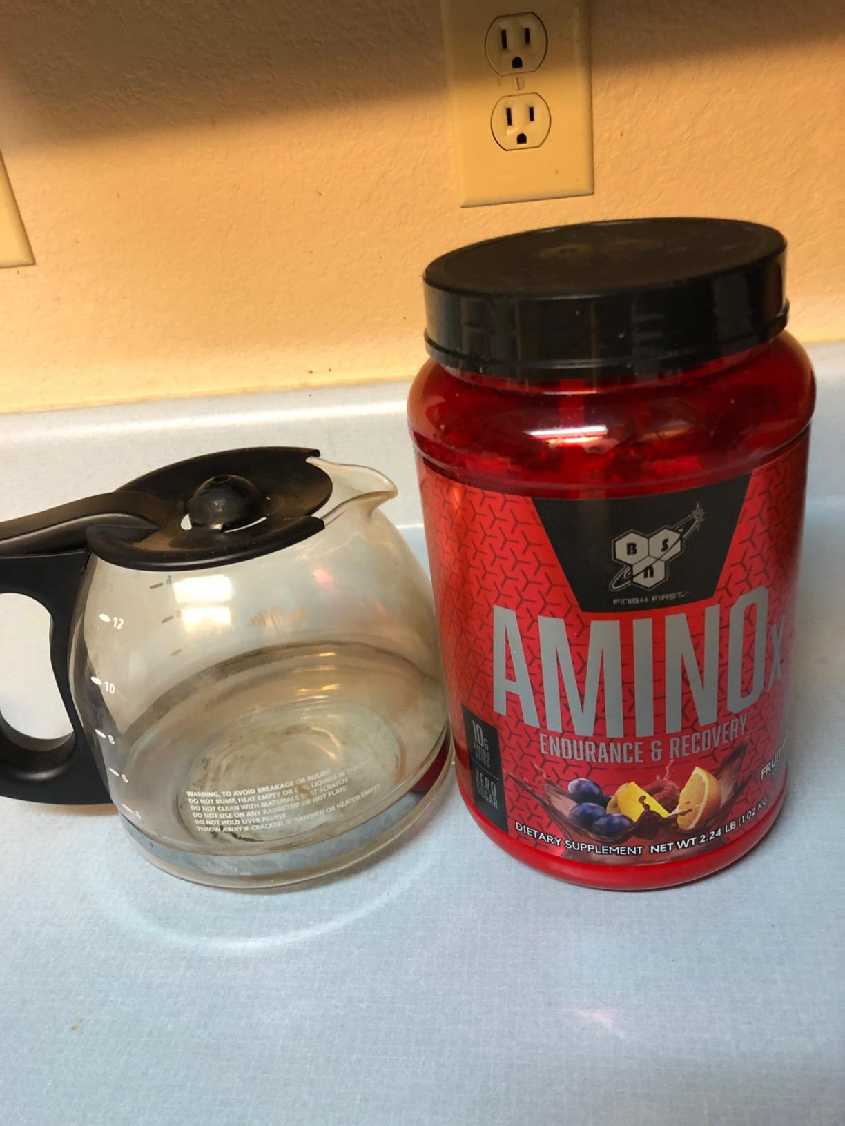 BSN Amino X BCAAs Recovery Powder, Caffeine Free, Fruit Punch, 30 Servings customer photo 2