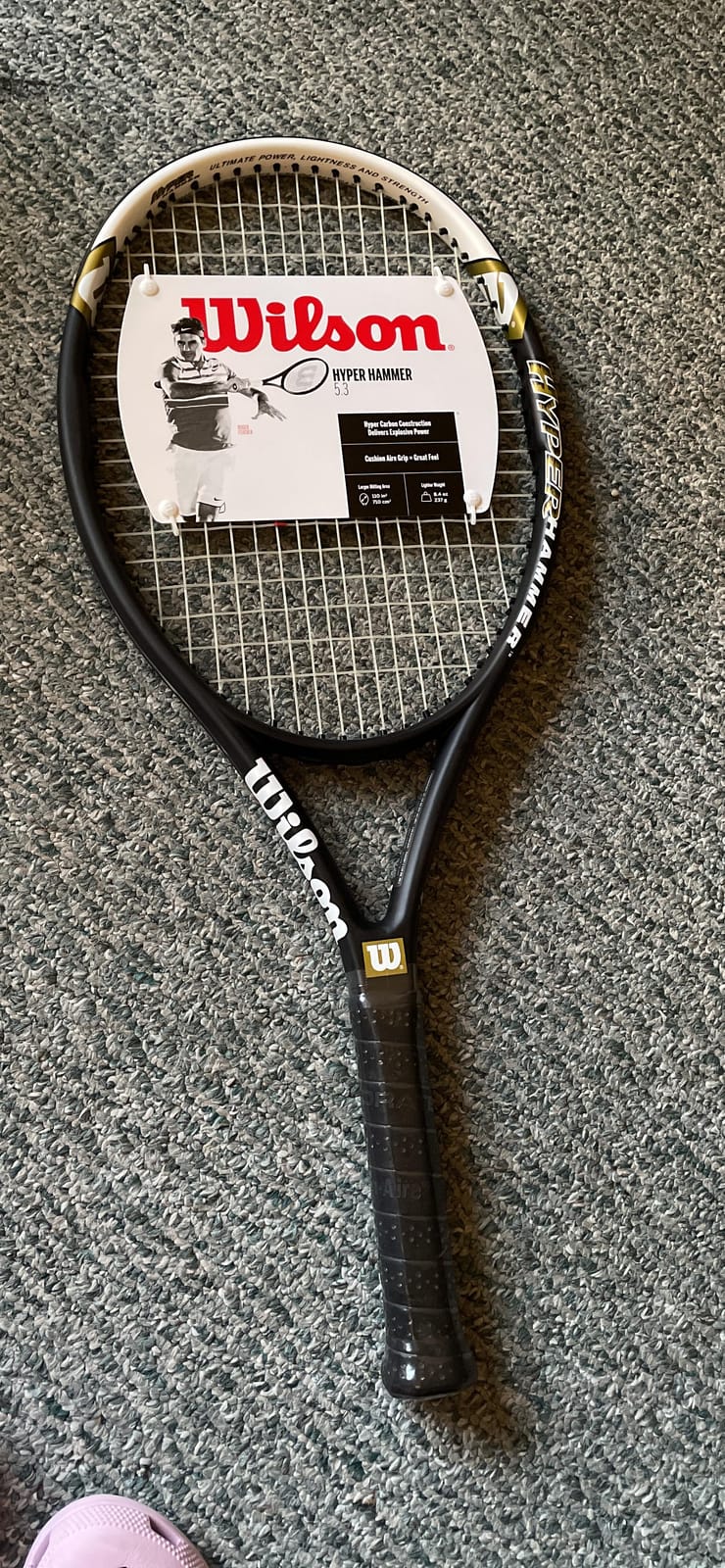 Wilson Hyper Hammer 5.3 Adult Recreational Tennis Rackets - Grip Sizes 1-4 customer photo 2