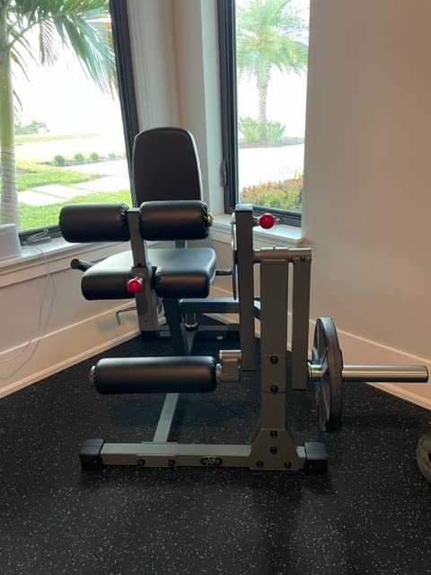 XMARK Heavy Duty Adjustable Rotary Leg Extension and Curl Machine Features A 12 Position Adjustable Thigh Pad and 20 Position Adjustable Press Arm customer photo 1