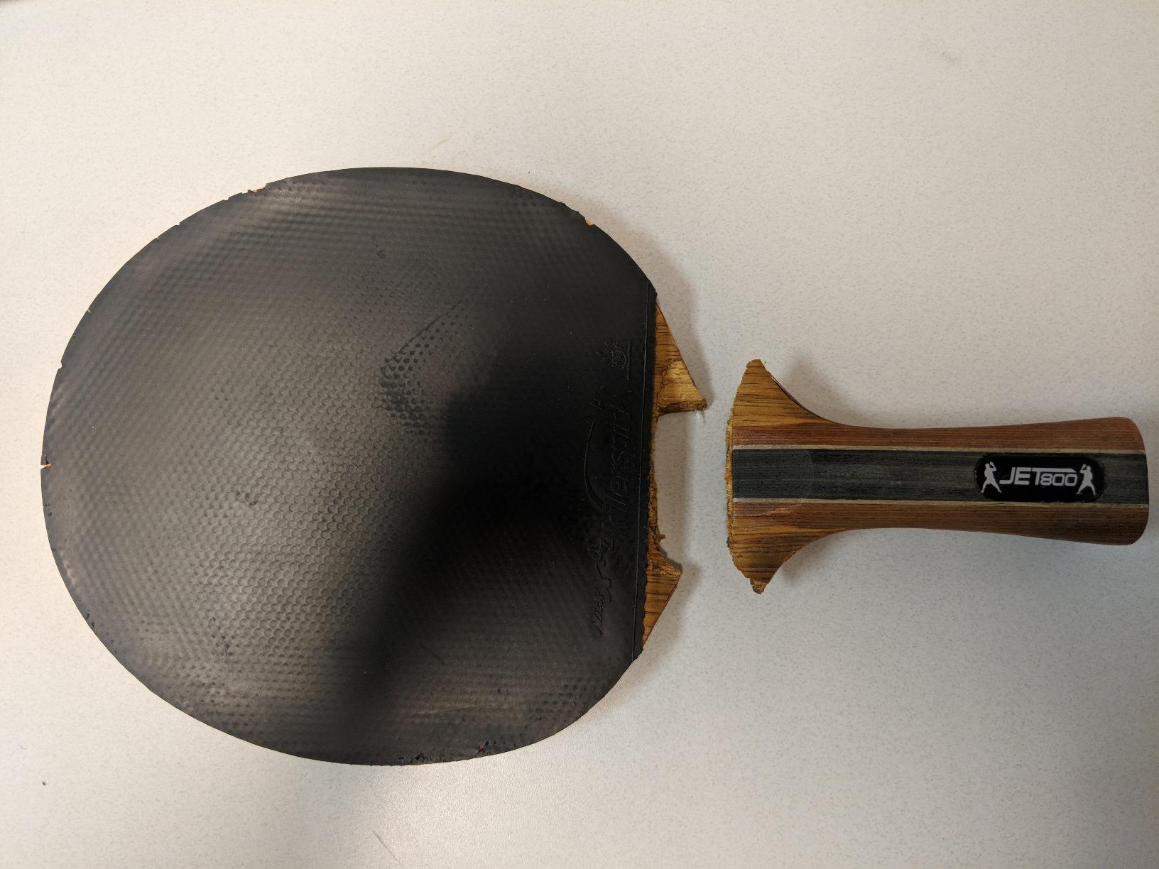 Killerspin Jet 800 Speed N2 - A Professional Grade Ping Pong Paddle - Competition Grade, Advanced Players, Red/Black customer photo 1