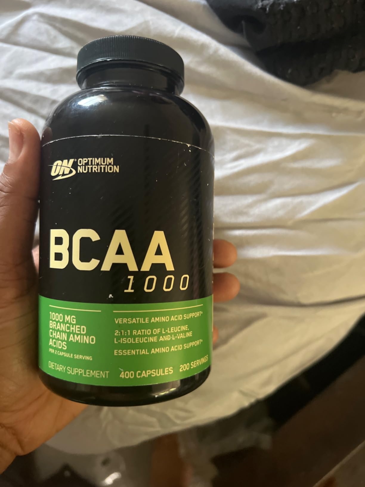 Optimum Nutrition BCAA Capsules, Keto Friendly, 1000mg, 60 Ct customer photo 2
