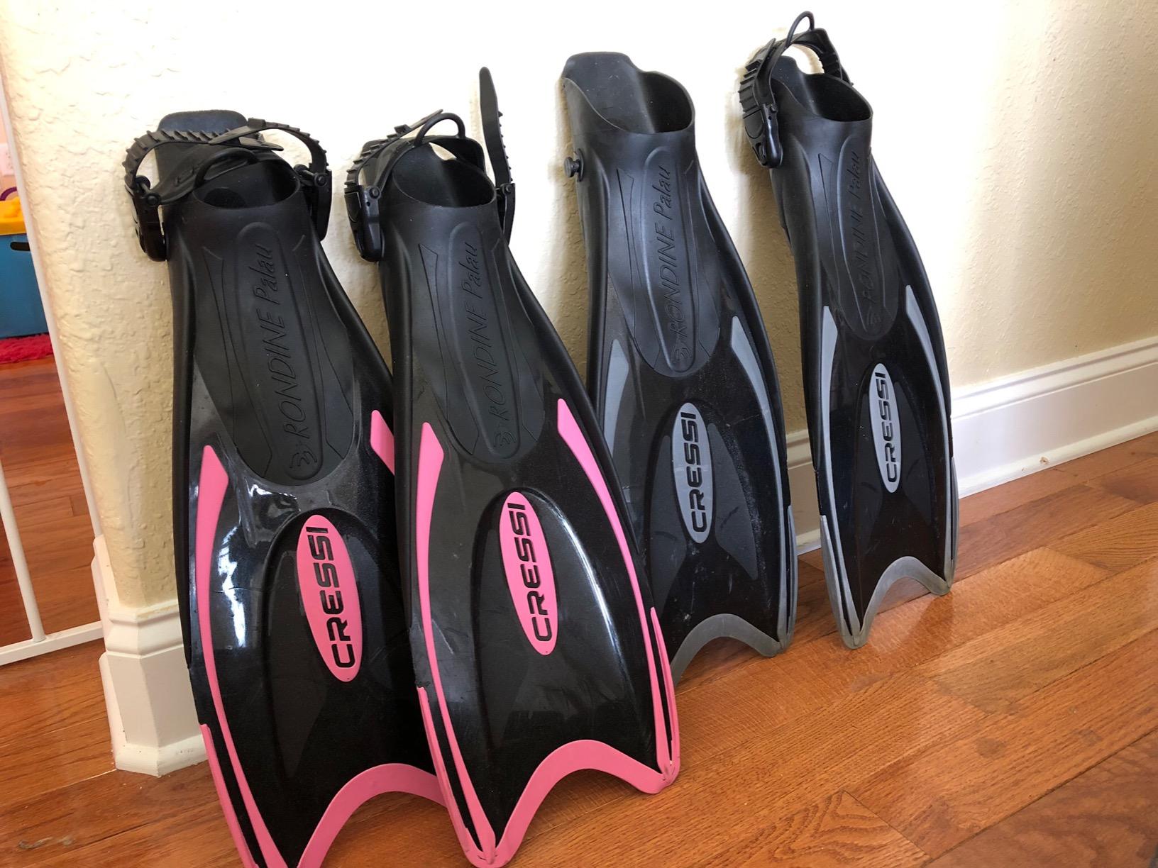 Cressi Snorkeling Fins, Palau, Adjustable Open Heel, Travel Fins for Adults customer photo 2