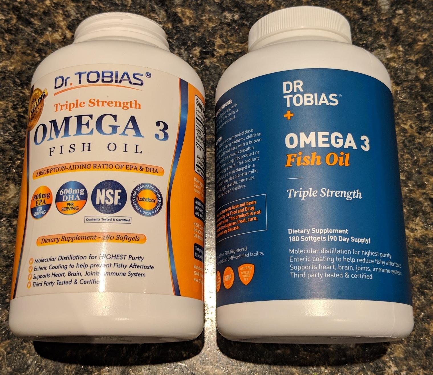 Dr. Tobias Omega 3 Fish Oil 2000mg Triple Strength | 180 Softgels customer photo 1