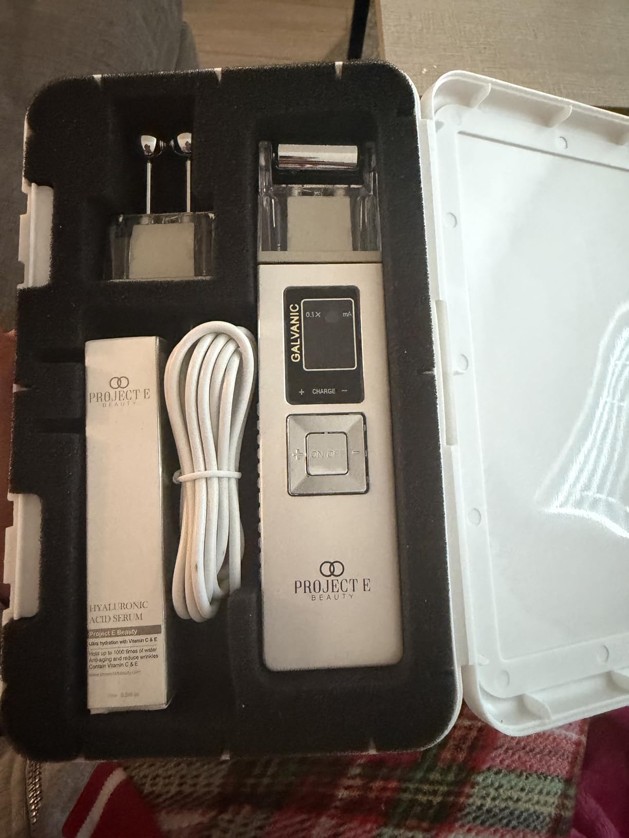 Project E Beauty Portable Rechargeable Galvanic Device | Skin Care Reduce Wrinkles Skin Tightening Firming Fine Lines Desincrustation Deep Pore Cleansing Rejuvenation Device customer photo 2