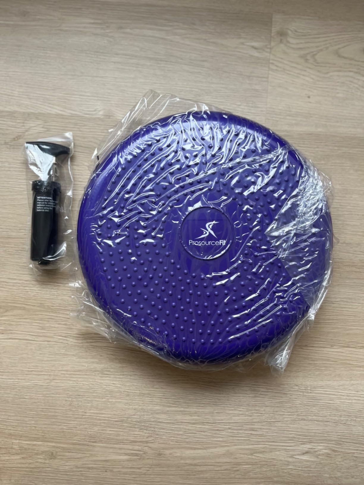 ProsourceFit Core Balance Disc Trainer, 14” Diameter with Pump for Improving Posture, Fitness, Stability customer photo 1
