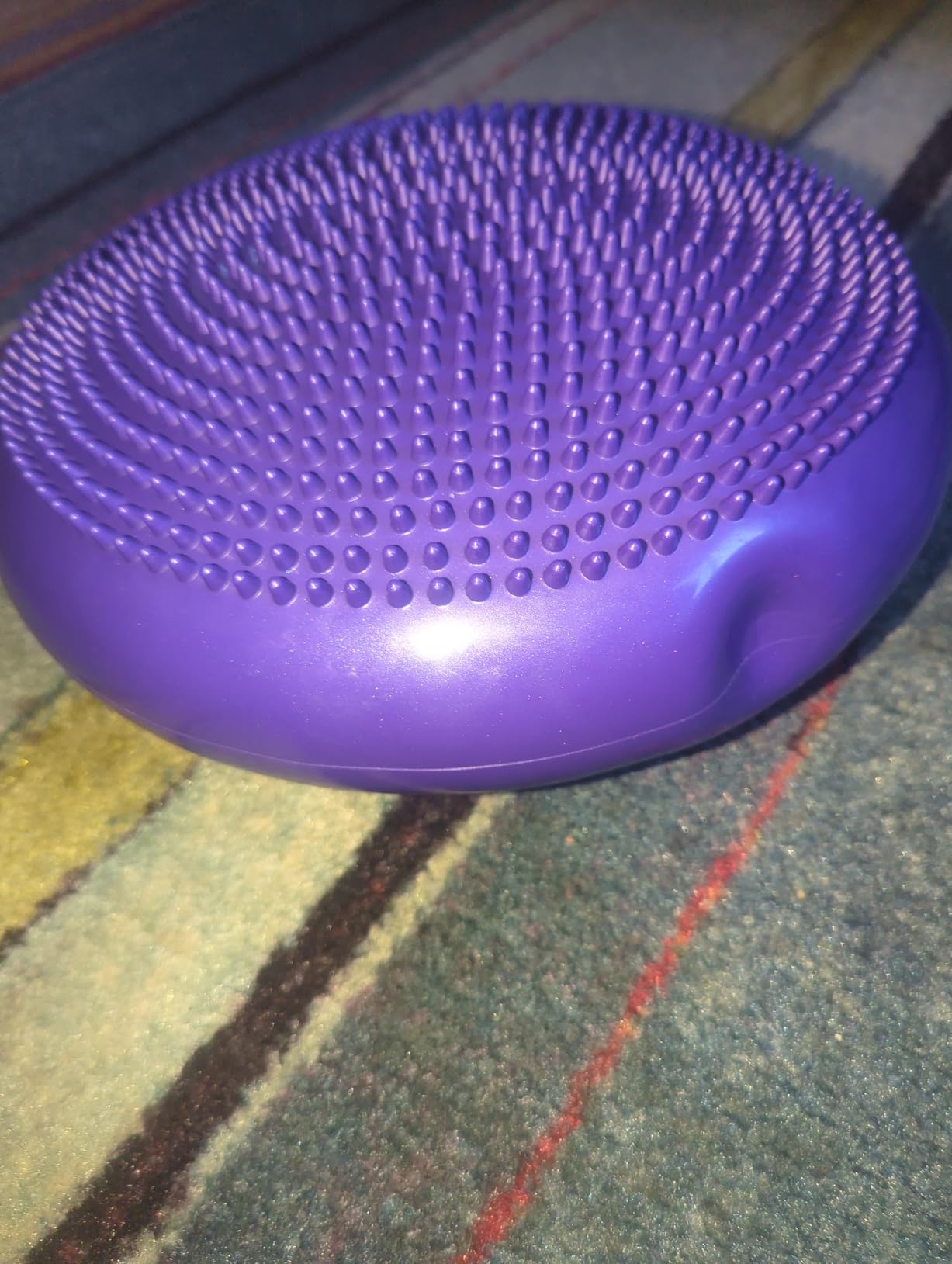ProsourceFit Core Balance Disc, Inflatable Wobble Cushion with Hand Pump, Dual-Textured Non-Slip Surface for Core, Balance, and Stability Training, 14-inch customer photo 1