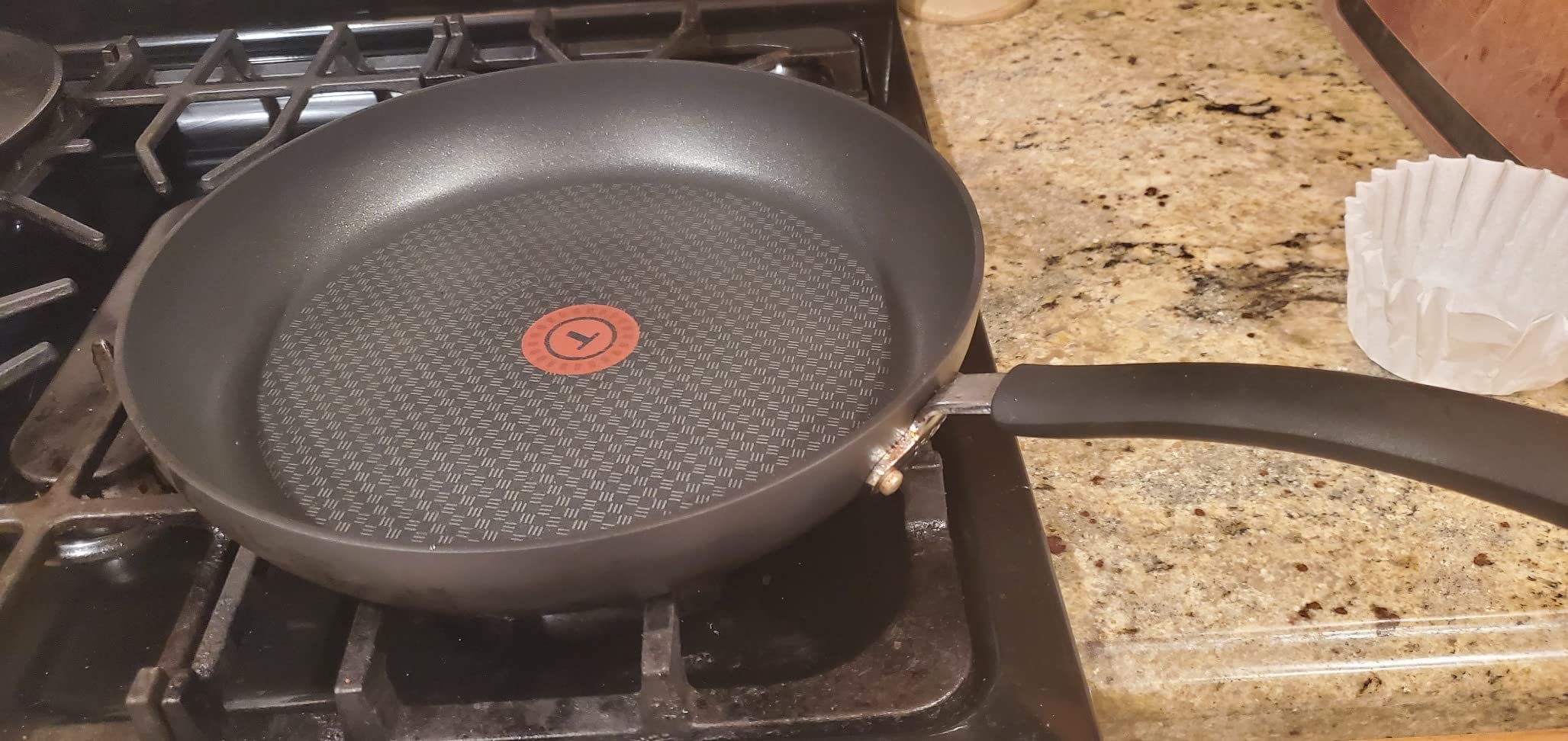 T-Fal Ultimate Hard Anodized Nonstick Fry Pan With Lid 12 Inch, Oven Broiler Safe 400F, Lid Safe 350F, Cookware, Pots and Pans, Kitchen Frying Pans, Skillets, Home, Dishwasher Safe, Onyx customer photo 2