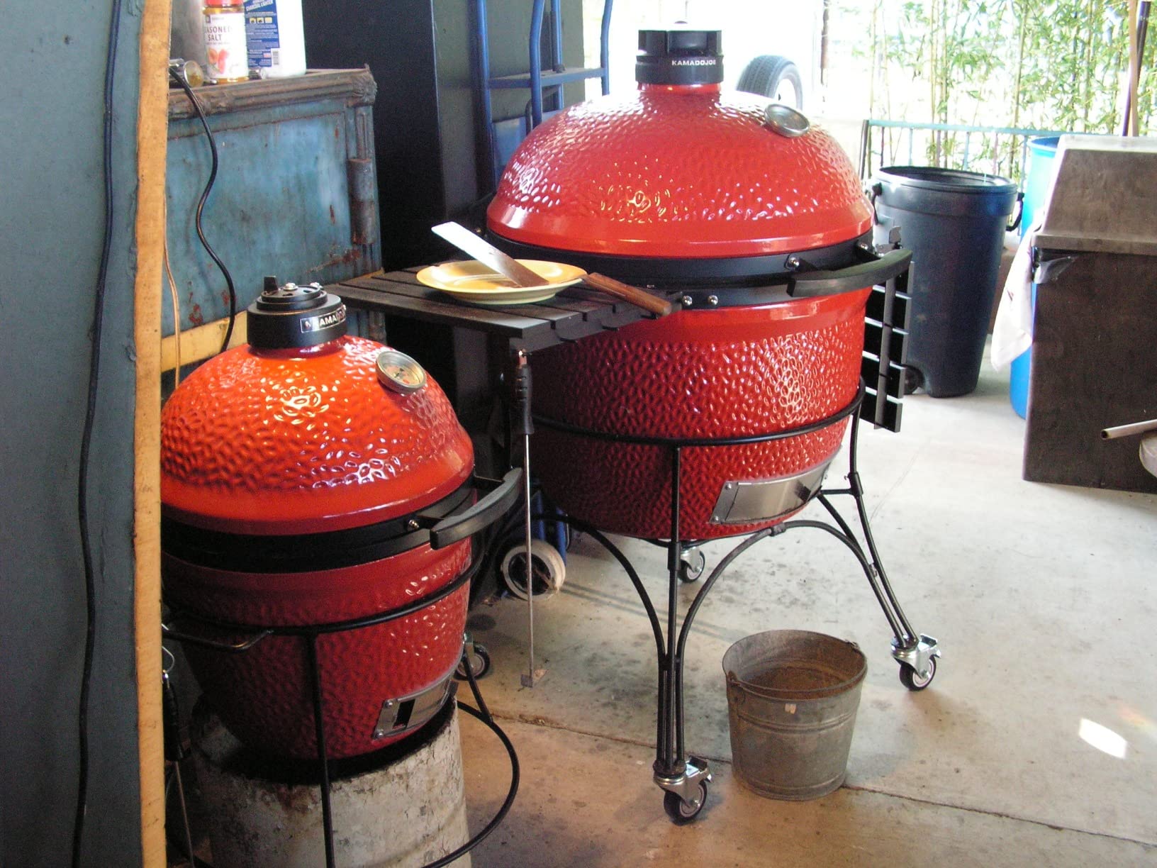 Kamado Joe Joe Jr 13.5-inch Portable Ceramic Charcoal Grill with Grill Stand, Stainless Steel Cooking Grate, Heat Deflectors and Ash Tool in Red, Model KJ13RH customer photo 1