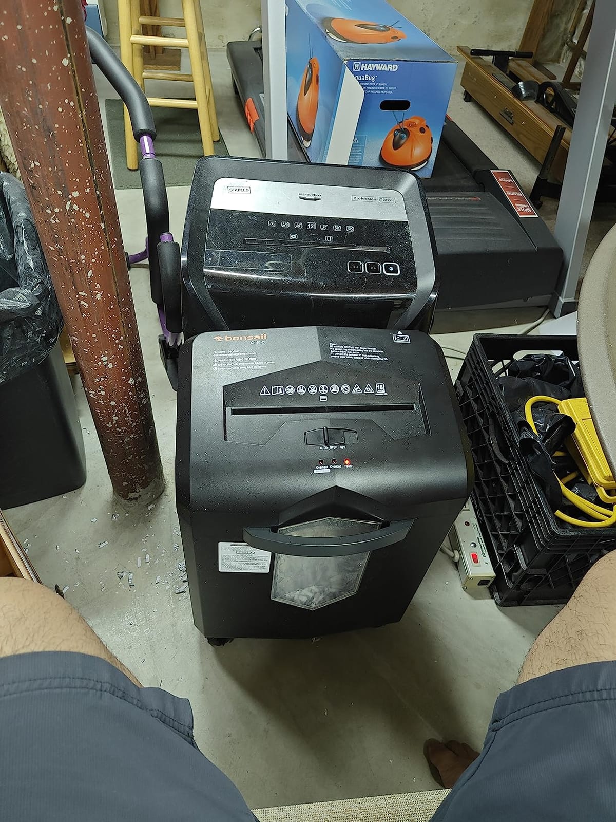 Bonsaii 18-Sheet Cross-Cut 60-Min Run Heavy Duty Paper Shredder | Anti-Jam, P-4 Security Level, 62dB Ultra-quiet, 6-Gal Bin with Casters, Shreds Credit Cards & Staples C149-C customer photo 1