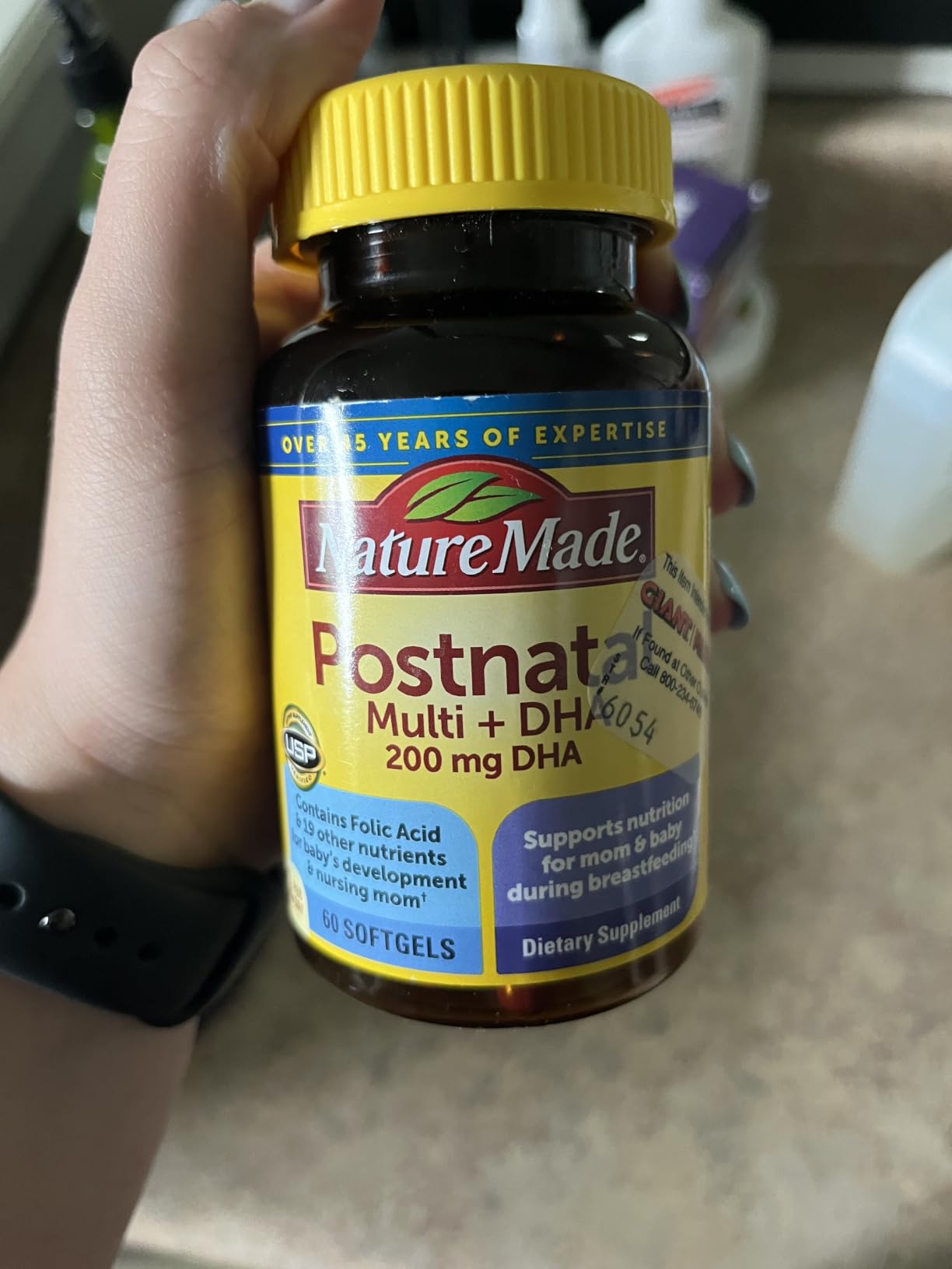 Nature Made Postnatal Multivitamin + DHA 200 mg, 60 Softgels customer photo 1