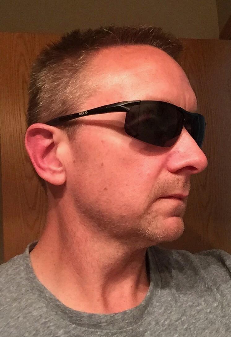 DUCO Mens Sports Polarized Sunglasses UV Protection Sunglasses for Men 8177 customer photo 1