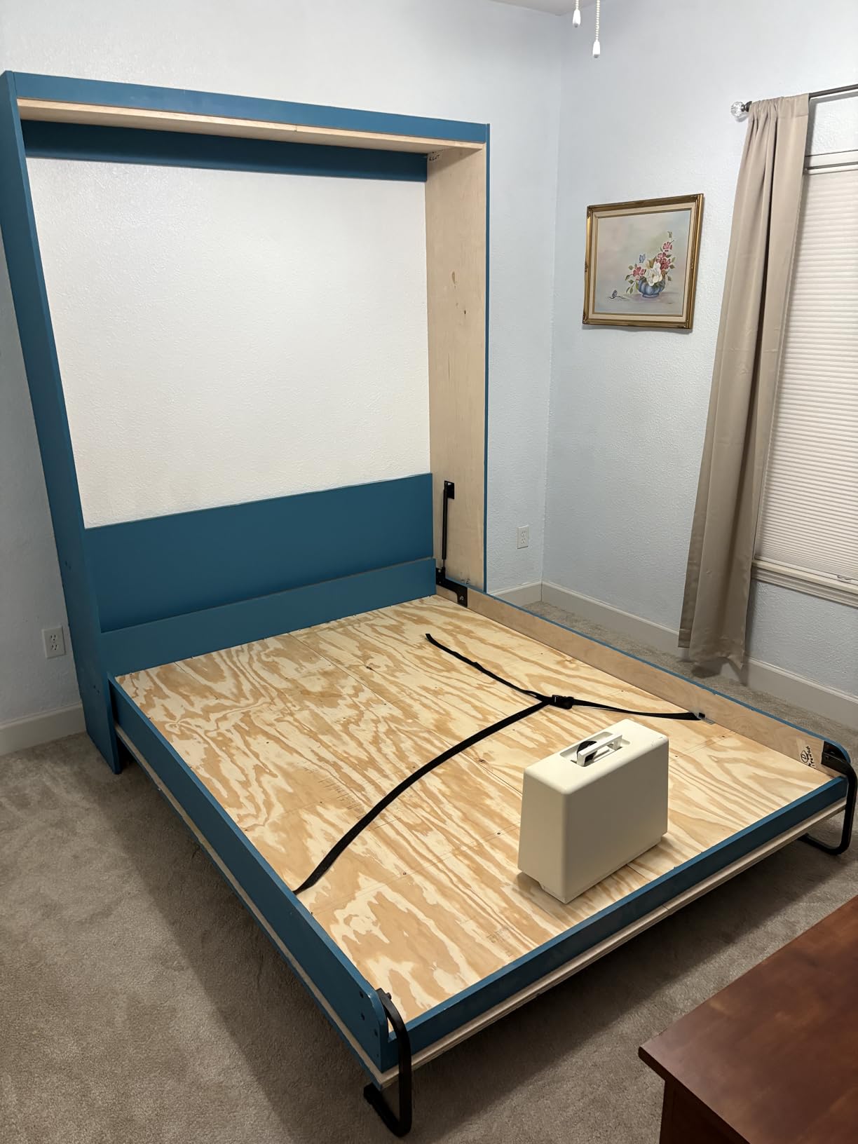 Full Size Horizontal Murphy Bed Hardware Kit Side-Fold Wall Bed Frame DIY Murphy Bed Kit with Gas Pistons +3 Step-by-Step Guides Made in North America Hideaway Bed for Low Ceilings customer photo 1