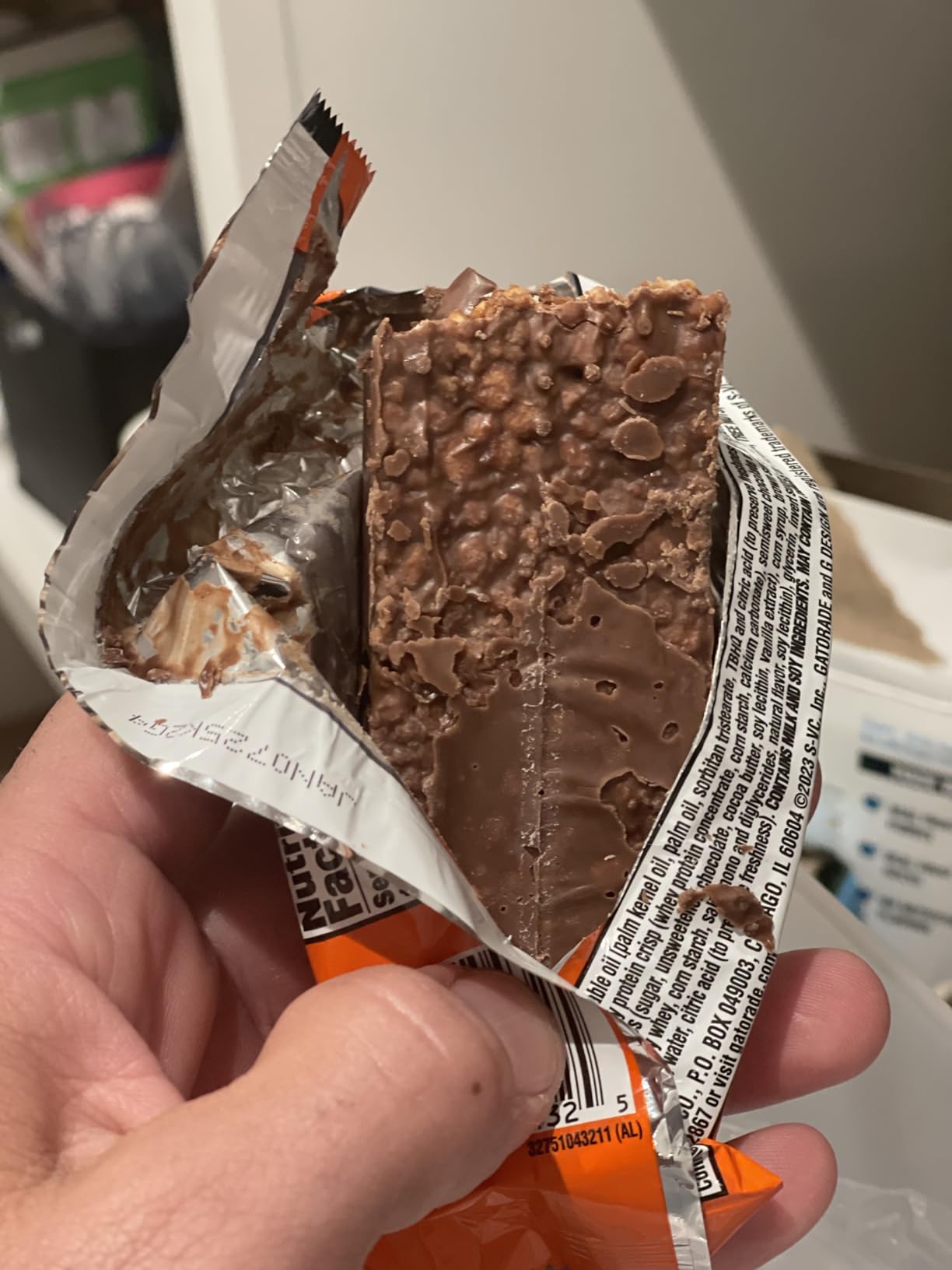 Gatorade Whey Protein Recover Bars, Chocolate Chip, 2.8 ounce bars (12 Count) customer photo 1