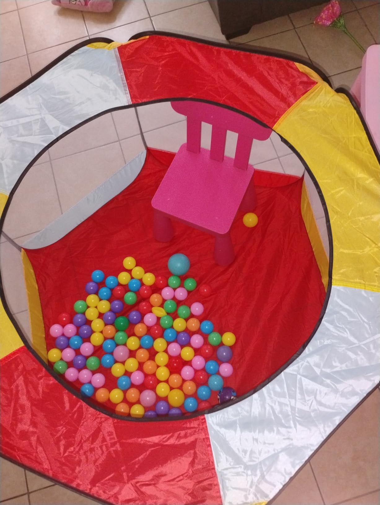 Kids Ball Pit Pop Up Large Tent for Toddlers - Indoor & Outdoor Gift Toys for Infants Girls & Boys, Baby Playpen with Zipper Storage Bag, BallPit Balls Not Included customer photo 1