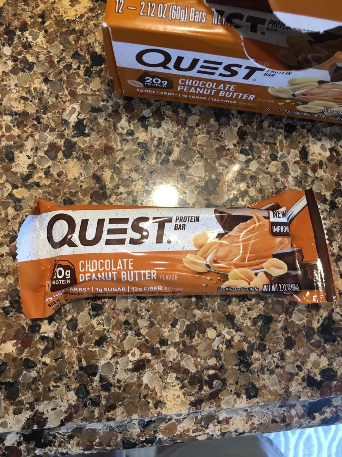 Quest Nutrition Chocolate Peanut Butter Bars, 20g Protein, 12 Count customer photo 1